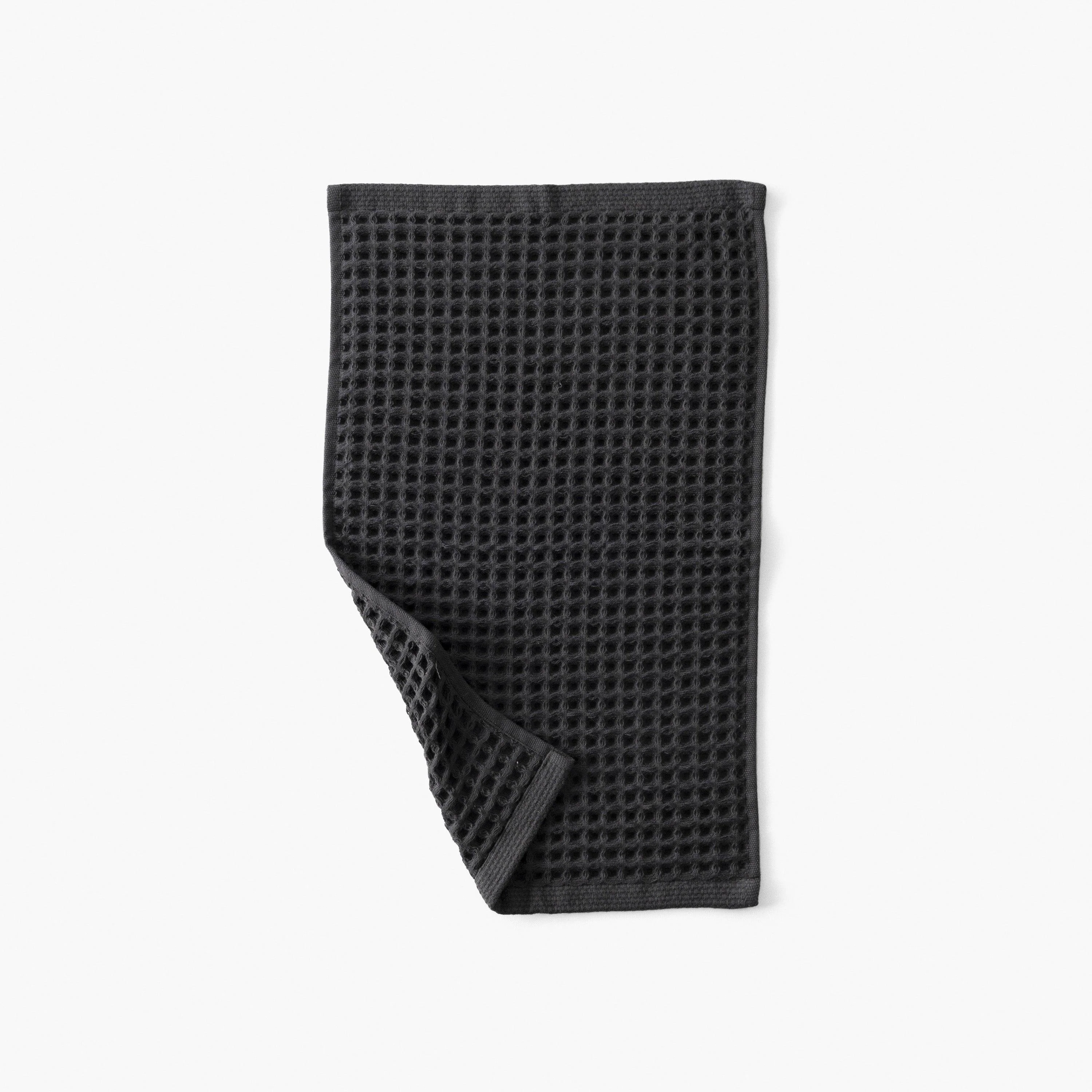 Quadro Charcoal Organic Cotton Guest Towel - Image 2