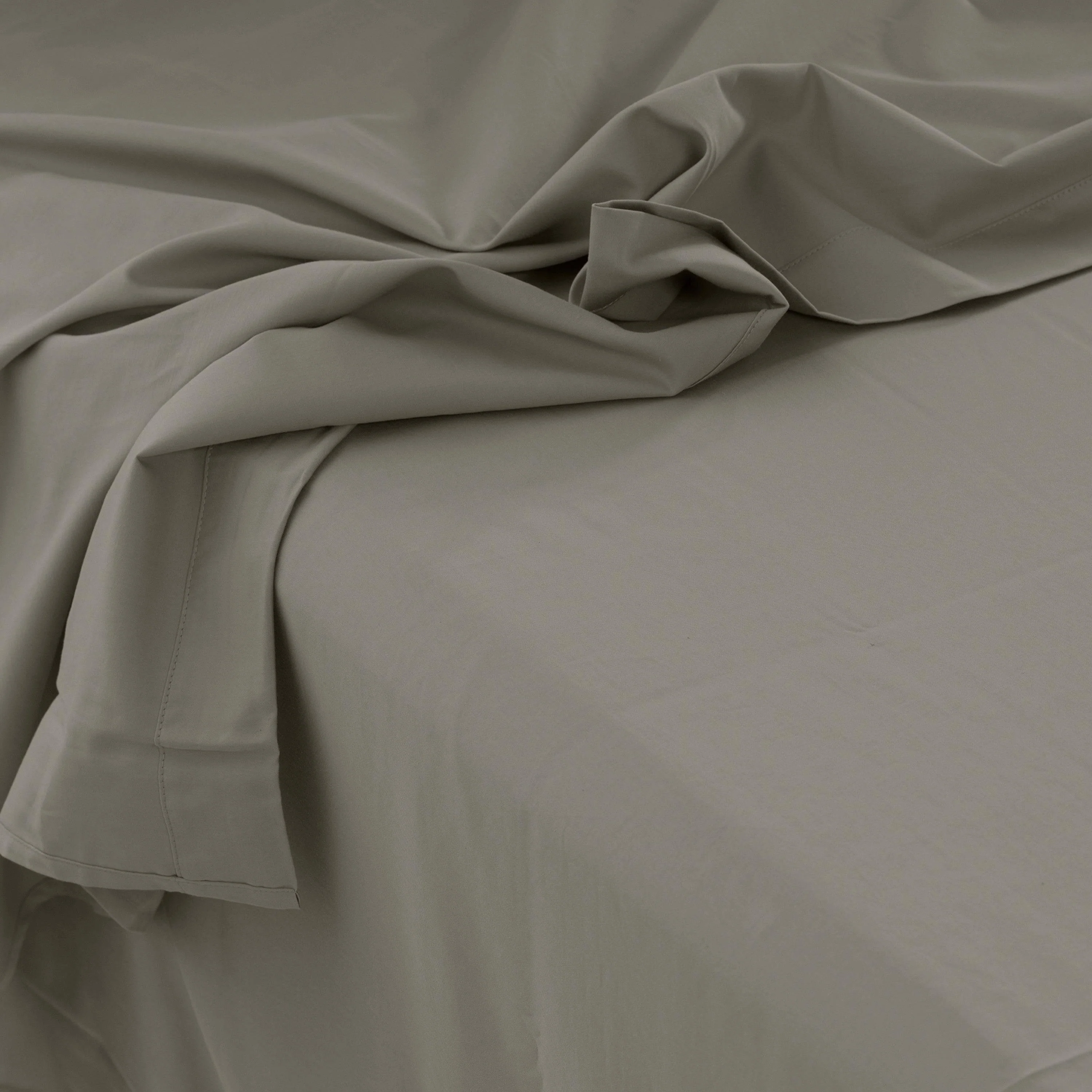 Quartz Organic Washed Cotton Flat Sheet - Jade - Image 4