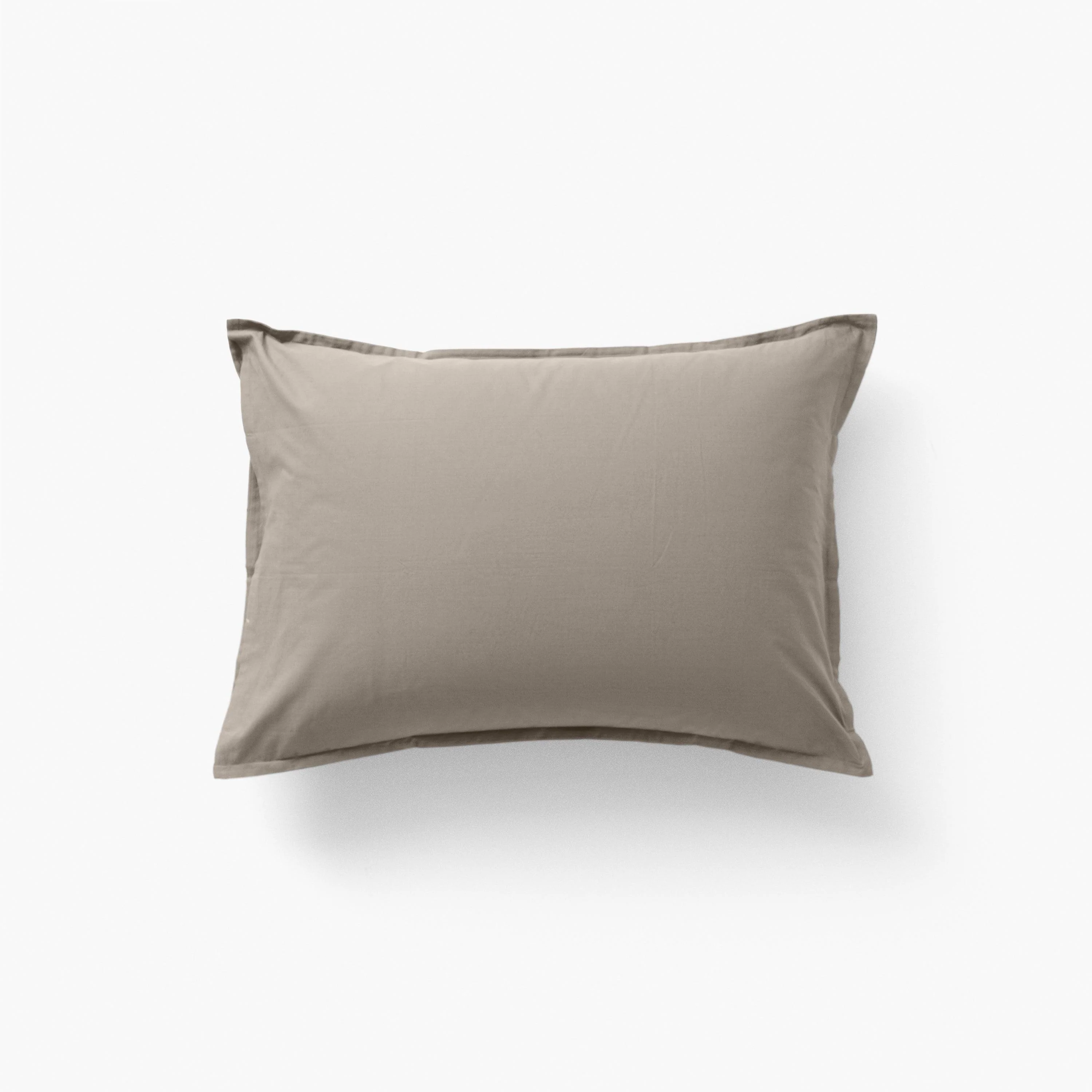 Neo Rectangular Cotton Pillowcase - Linen Beige - Image 2