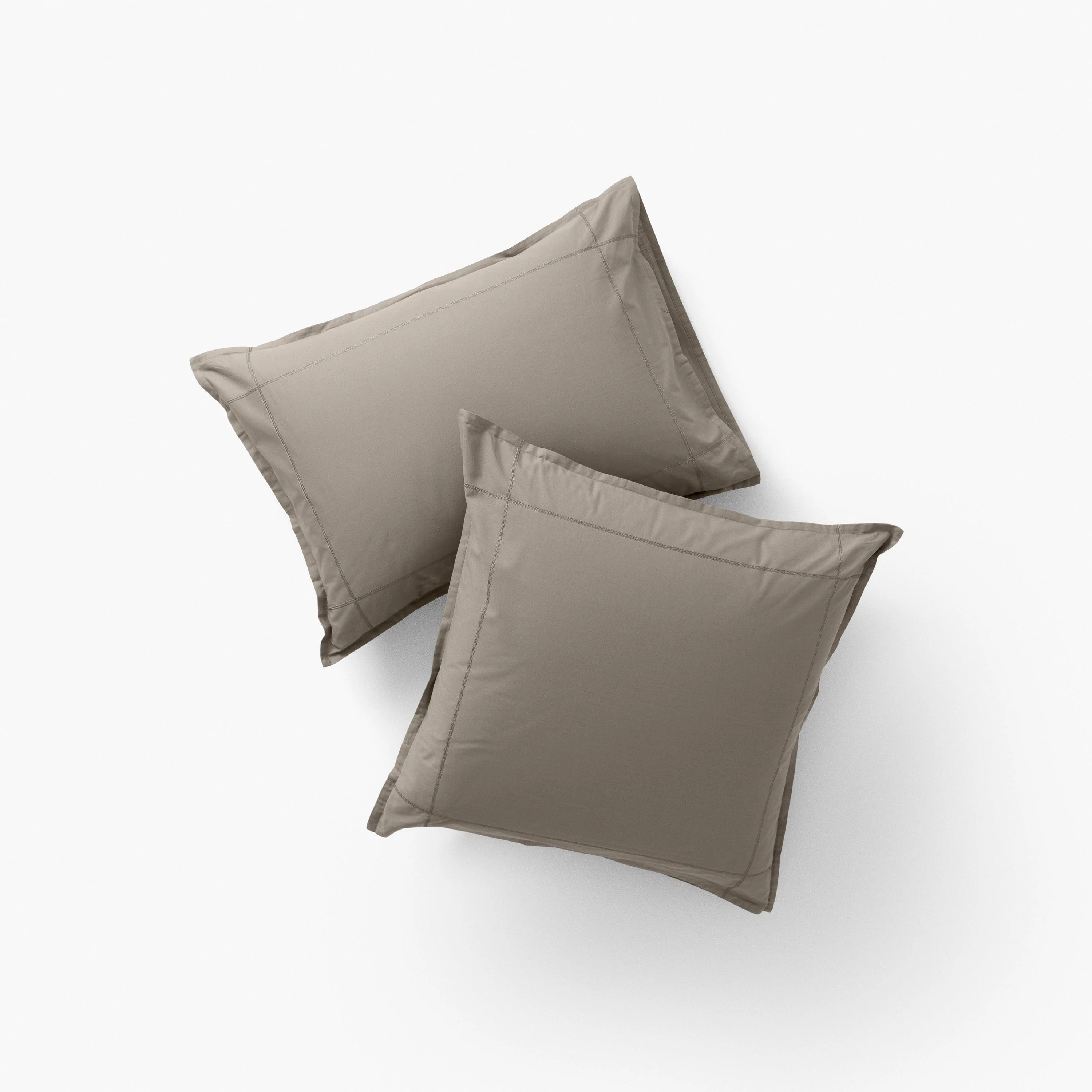 Neo Rectangular Cotton Pillowcase - Linen Beige - Image 3