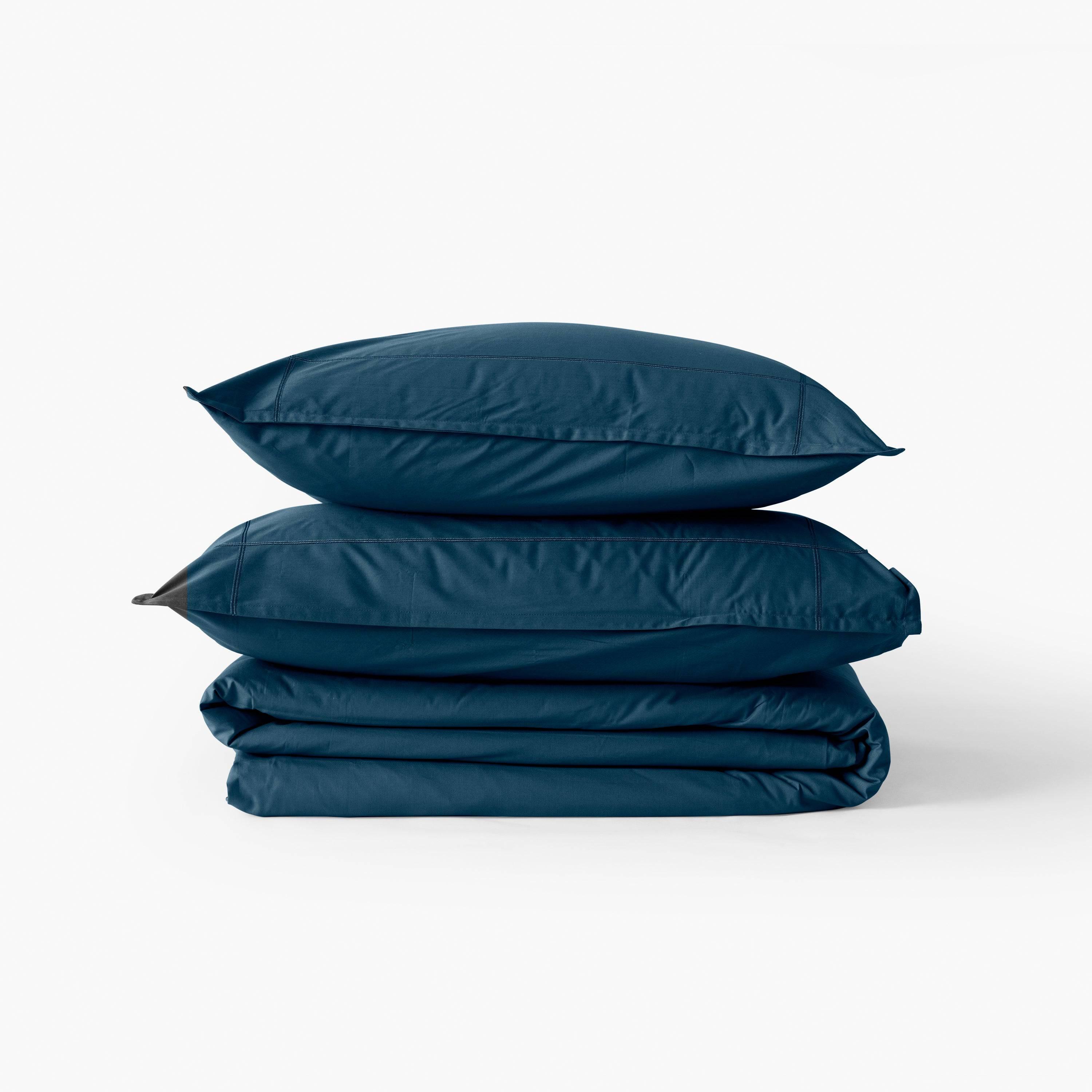 Neo Rectangular Cotton Pillowcase - Prussian Blue - Image 4