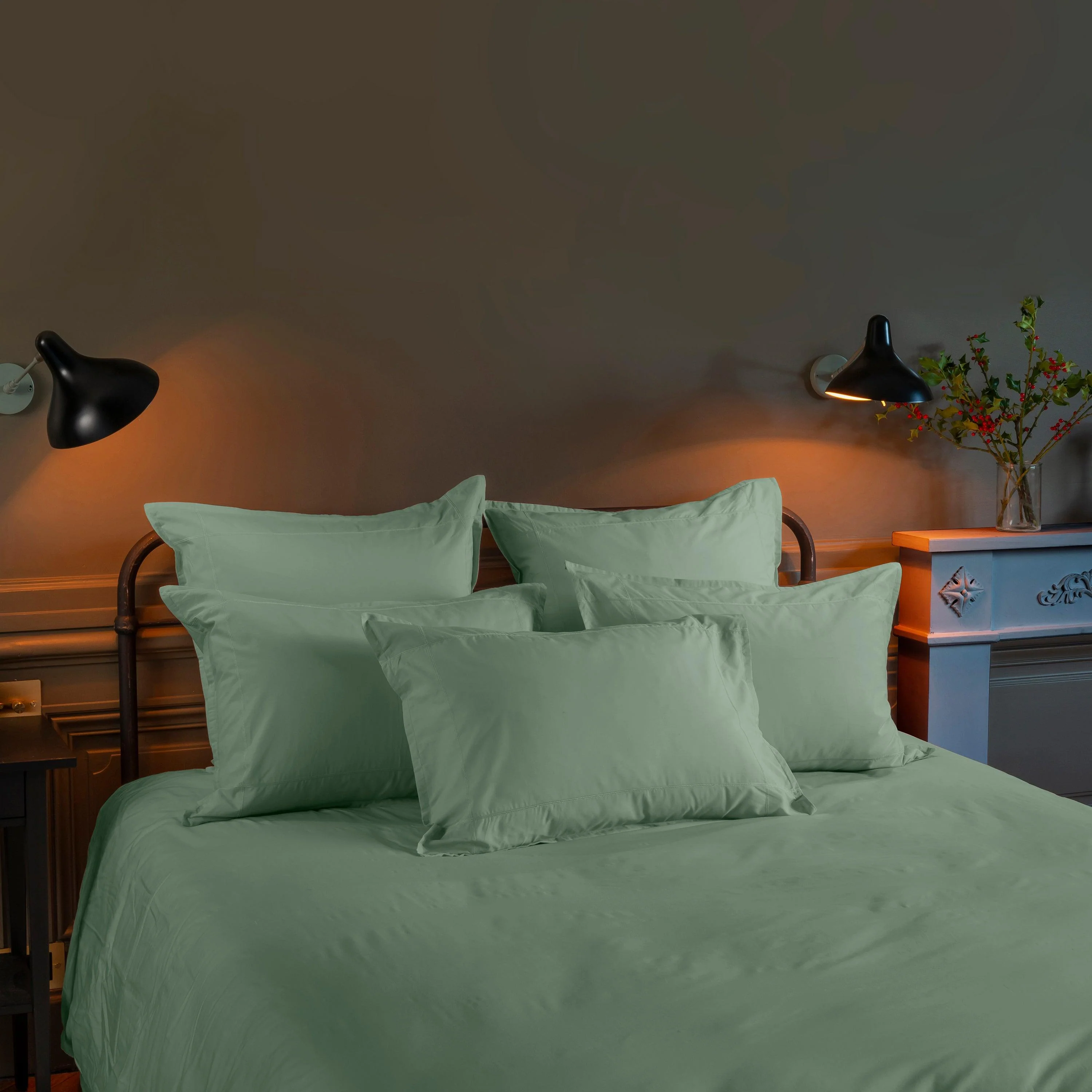 Neo Rectangular Cotton Pillowcase - Thyme - Image 4