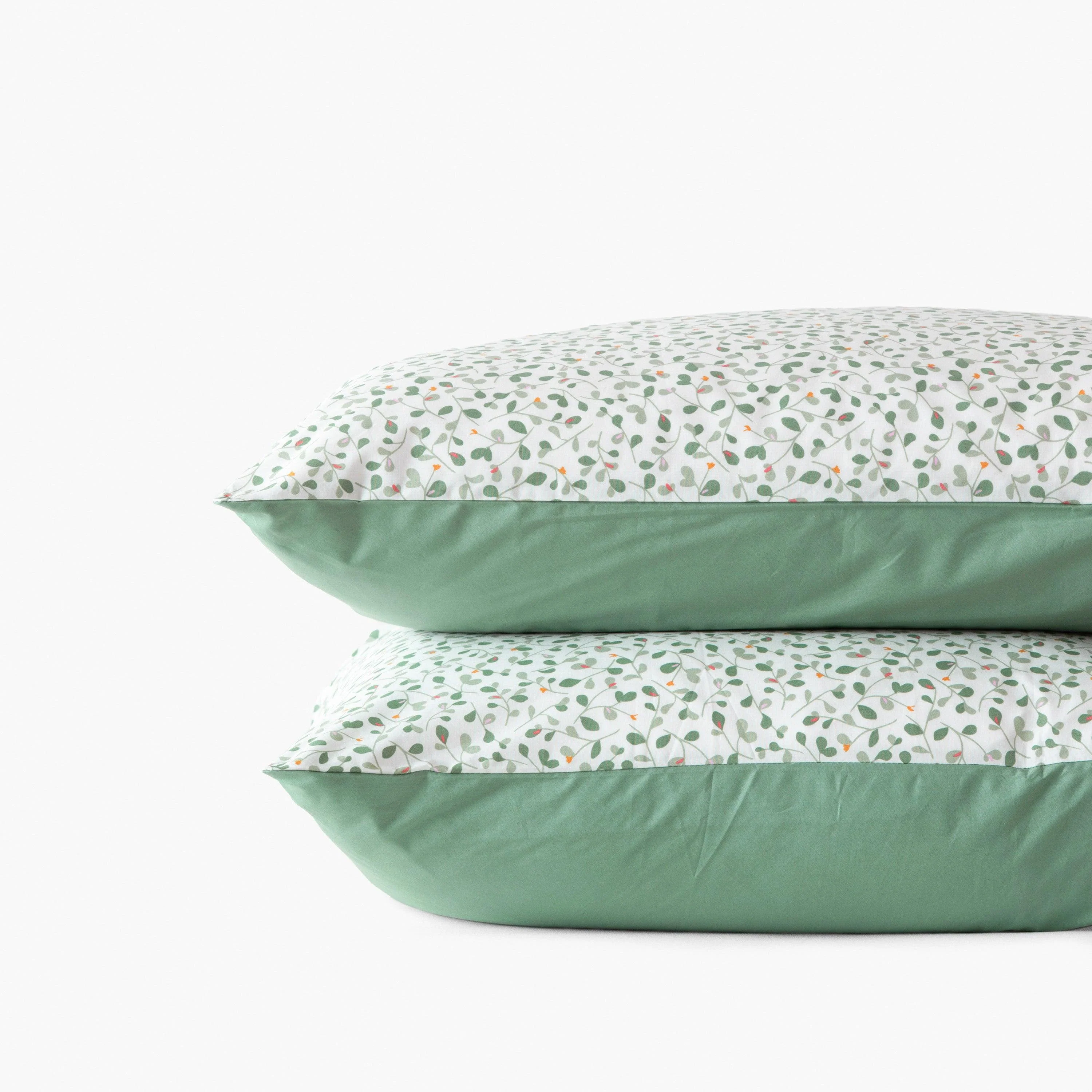 Neo Rectangular Cotton Pillowcase - Thyme Vegetal - Image 4