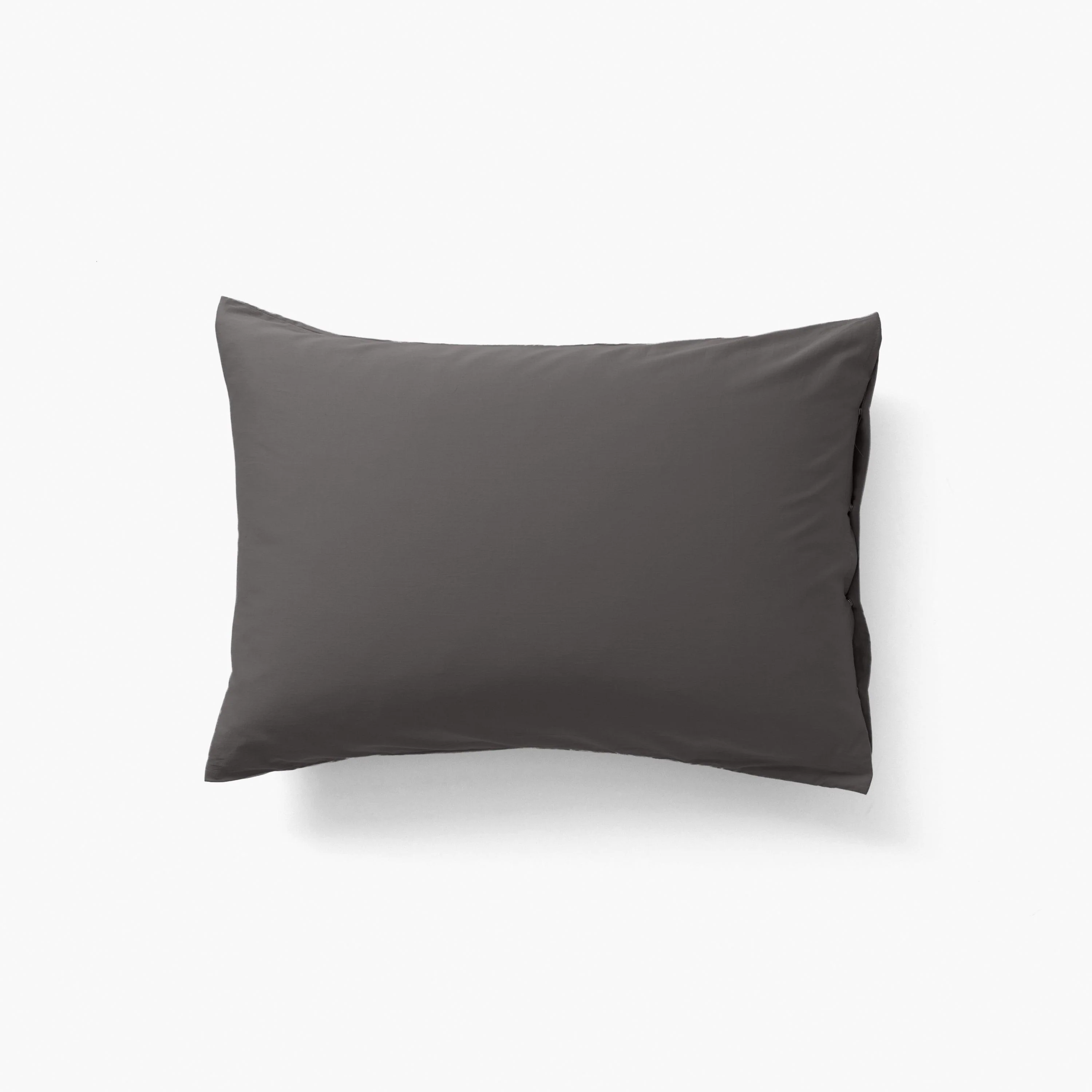Quartz Rectangular Organic Cotton Pillowcase - Pebble - Image 2