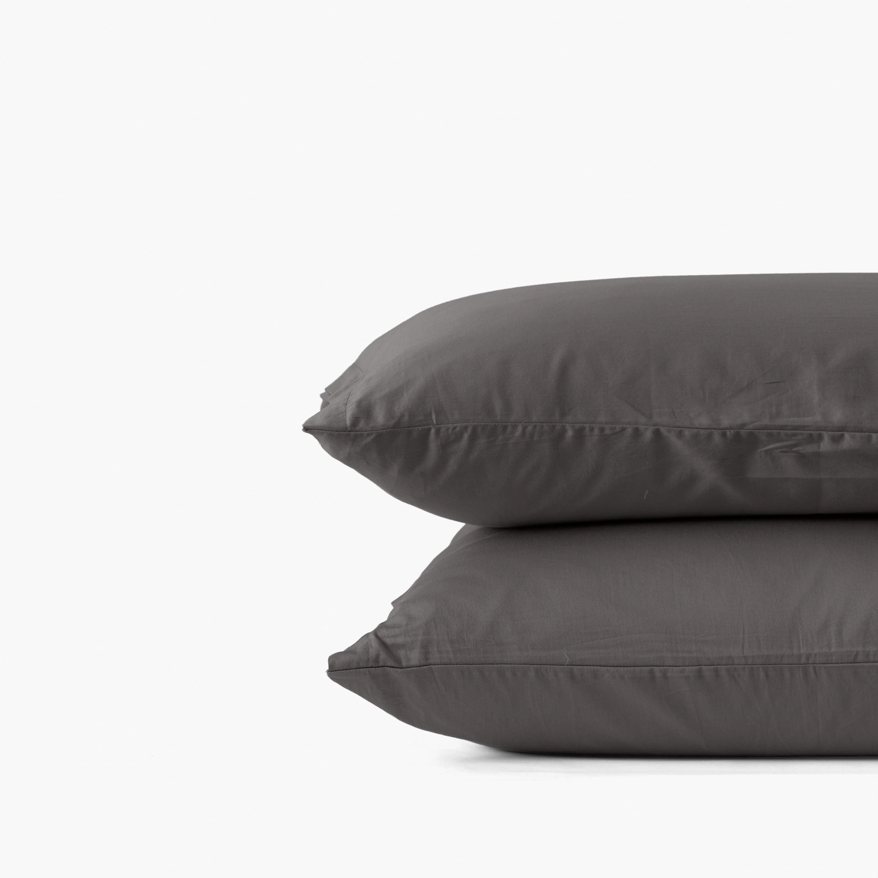 Quartz Rectangular Organic Cotton Pillowcase - Pebble - Image 3
