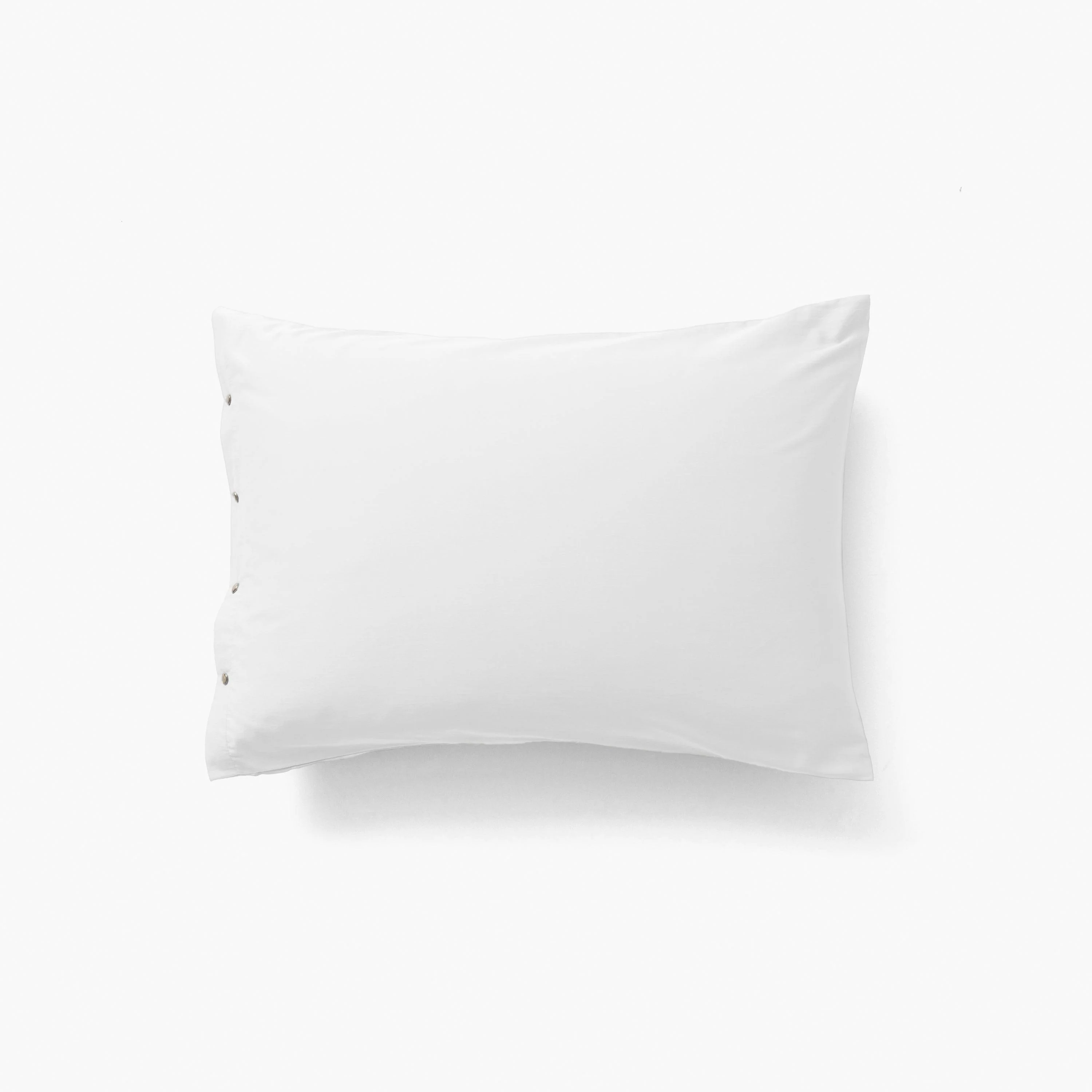 Quartz Rectangular Organic Cotton Pillowcase - White