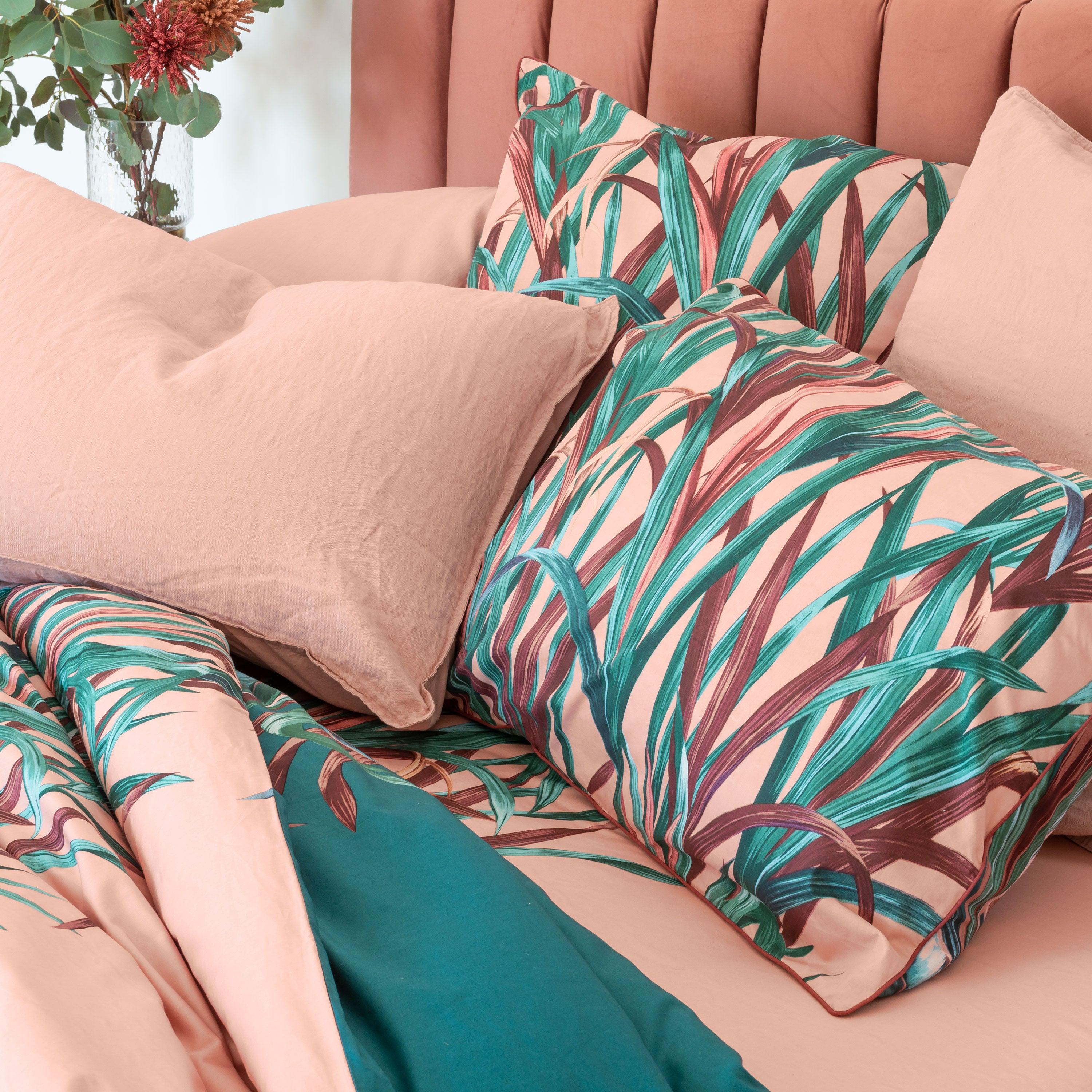 Rectangular Pillowcase in Cotton Percale Calathéa - Image 4