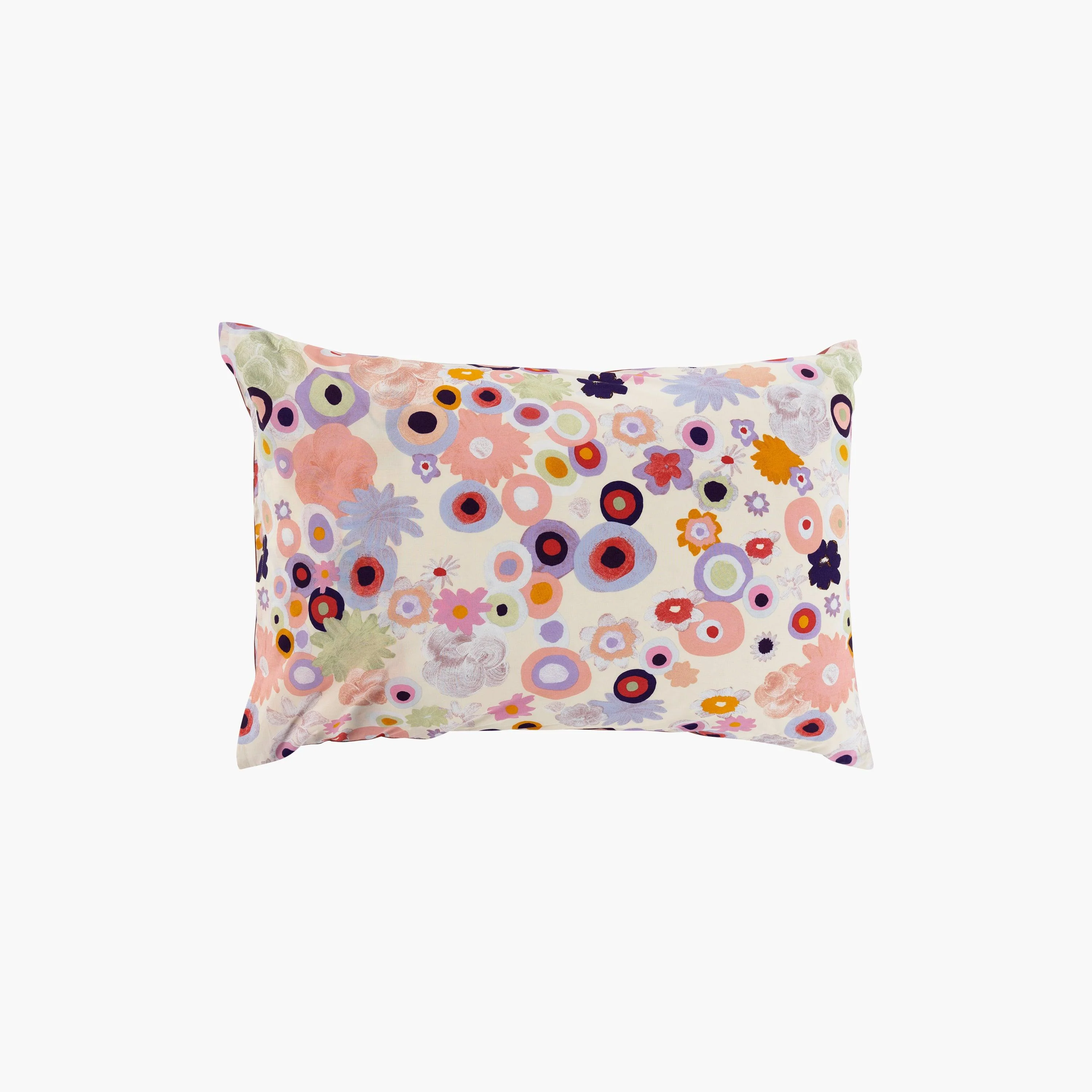 Rectangular Pillowcase in Cotton Percale Psyché