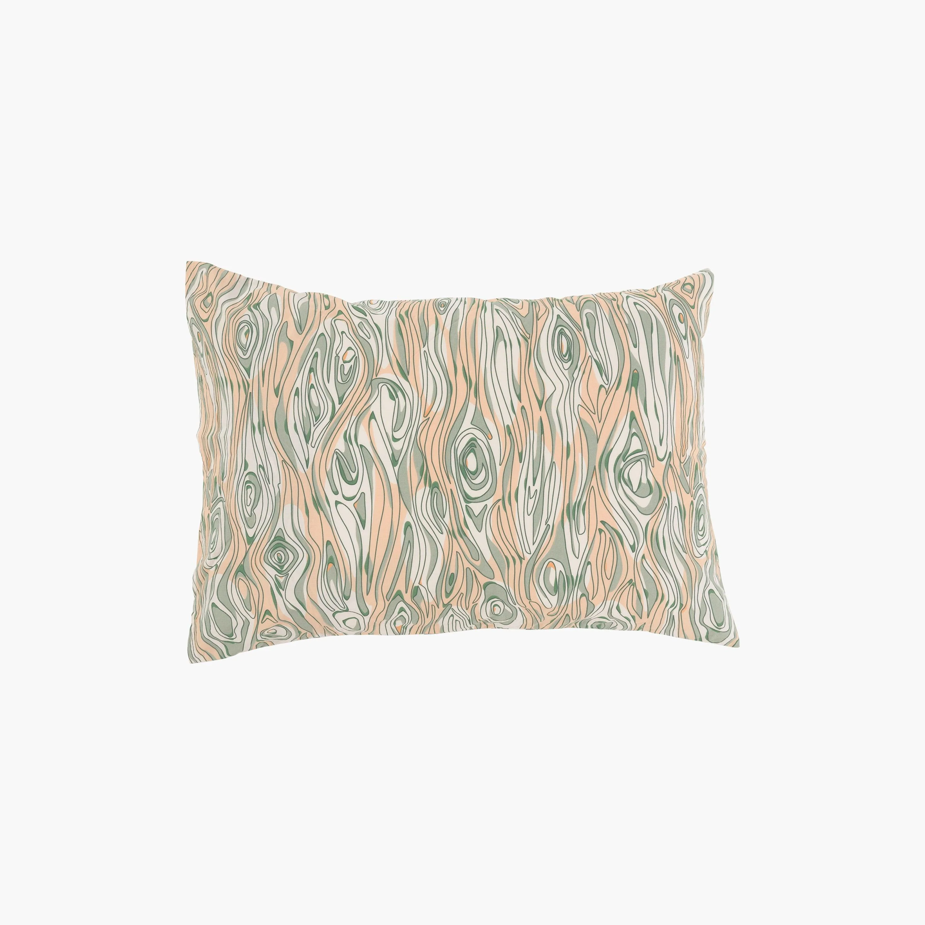 Rectangular Pillowcase in Organic Washed Cotton Percale Mon Arbre - Image 2