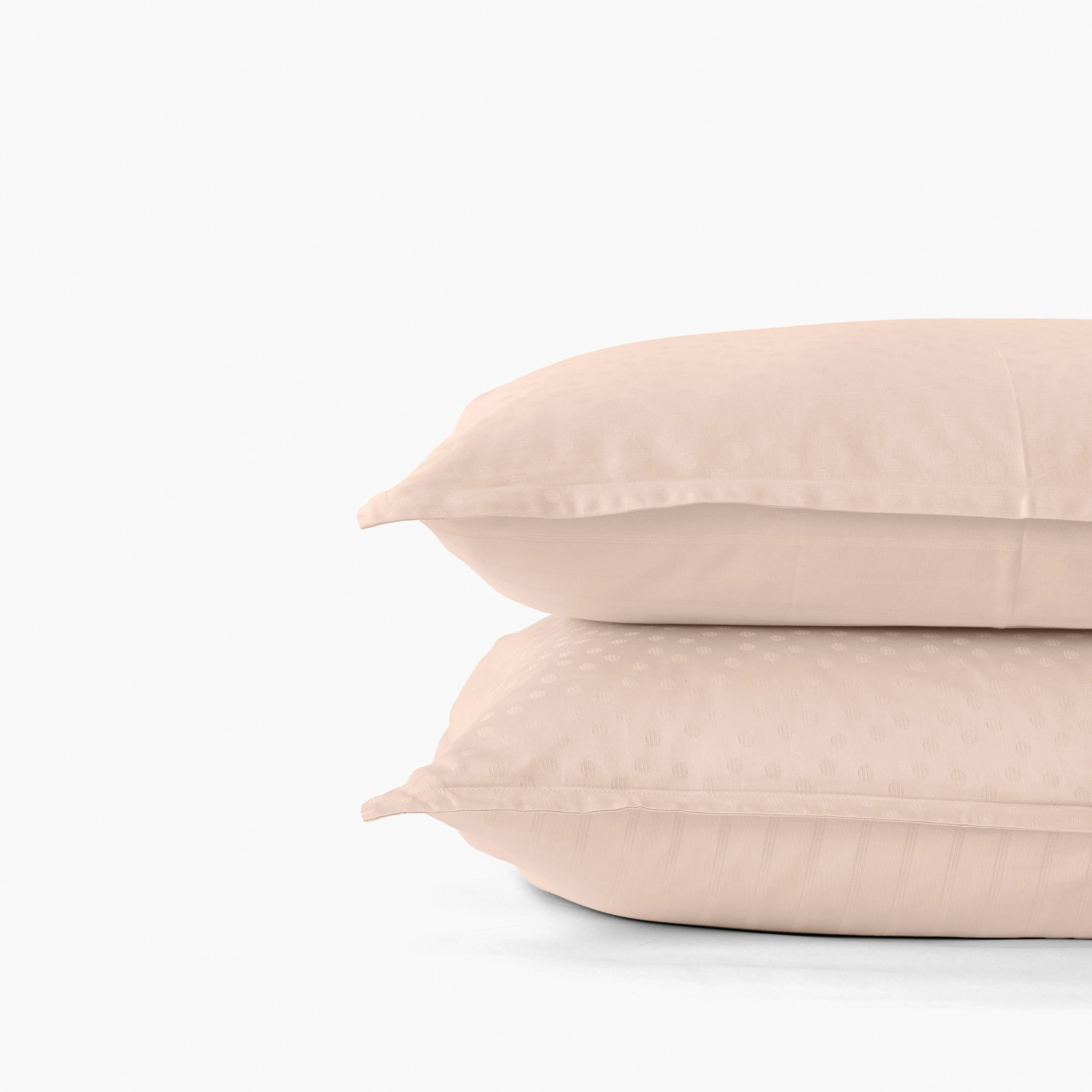 Rectangular Pillowcase in Cotton Sateen Jacquard Prestige Mother-of-Pearl - Image 4