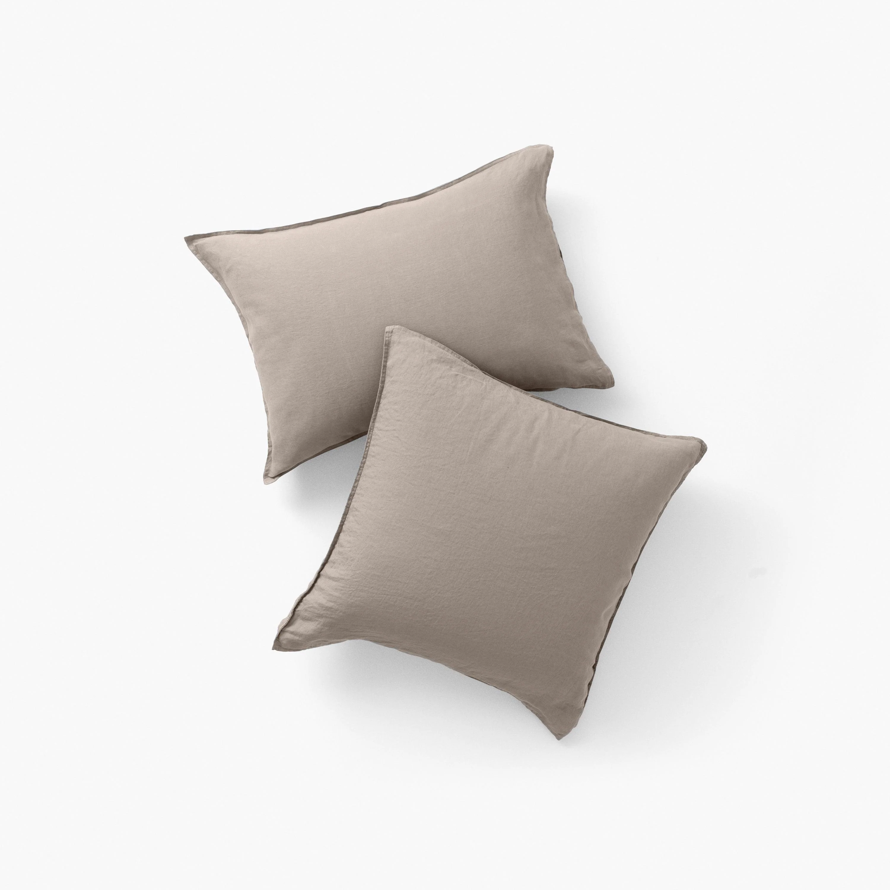 Songe Rectangular Linen Pillowcase - Beige - Image 4