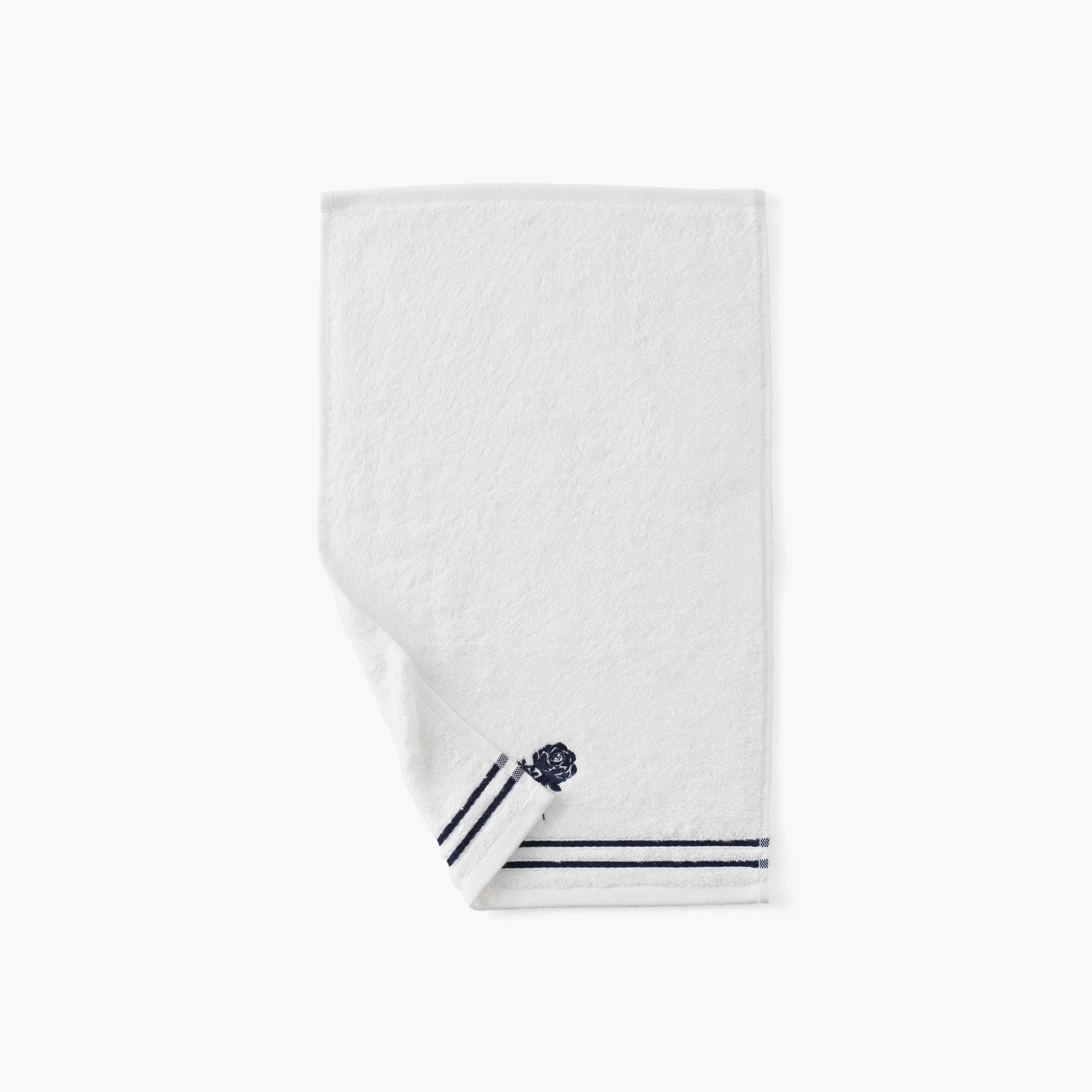 Rosablue Cotton & Bamboo Viscose Guest Towel - White