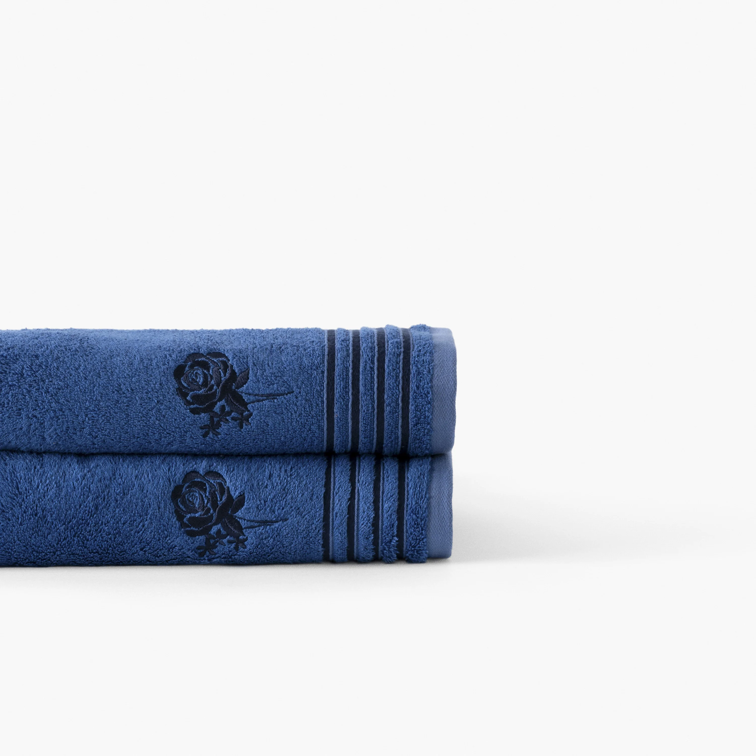 Rosablue Cotton & Bamboo Viscose Bath Towel - Indigo