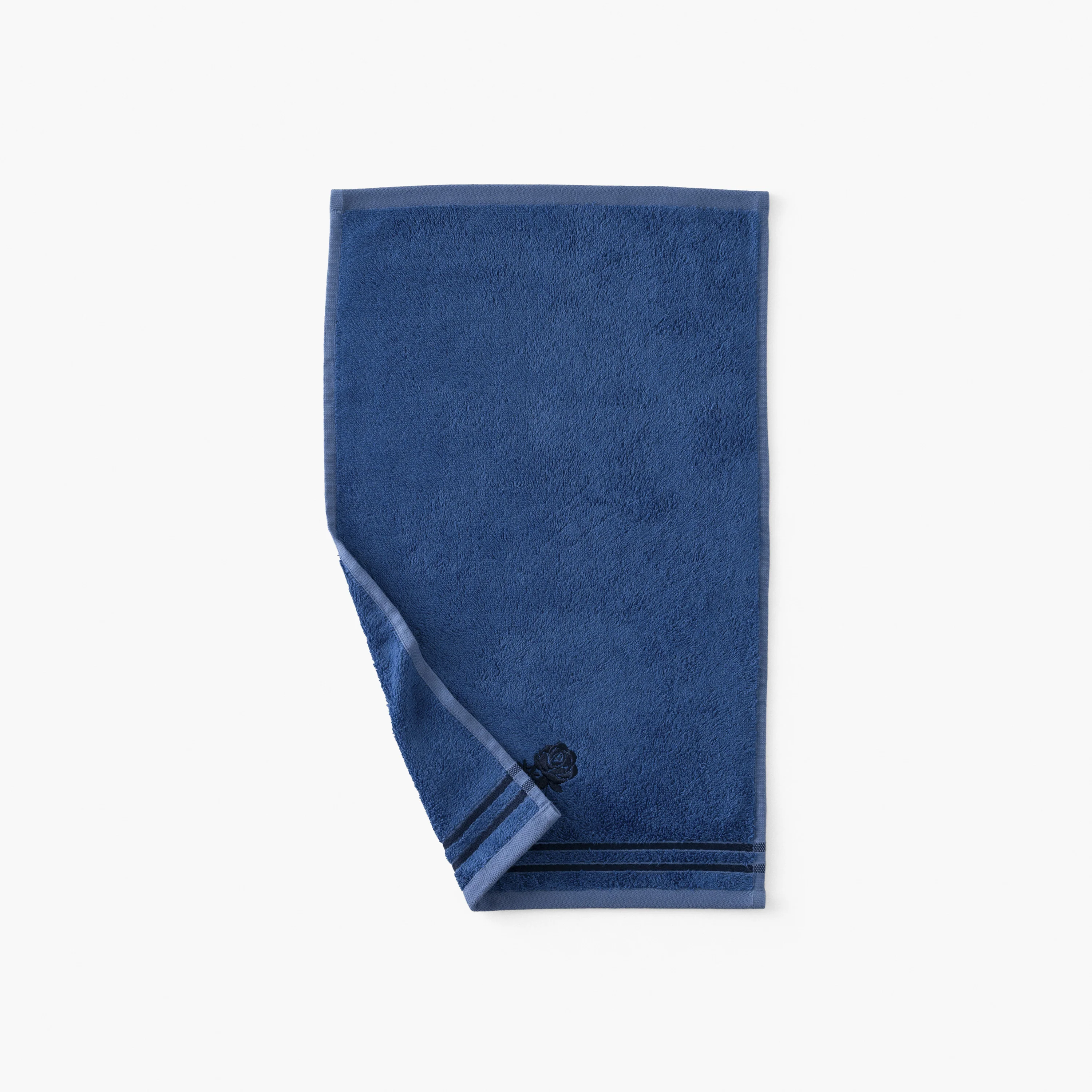 Rosablue Cotton & Bamboo Viscose Guest Towel - Indigo