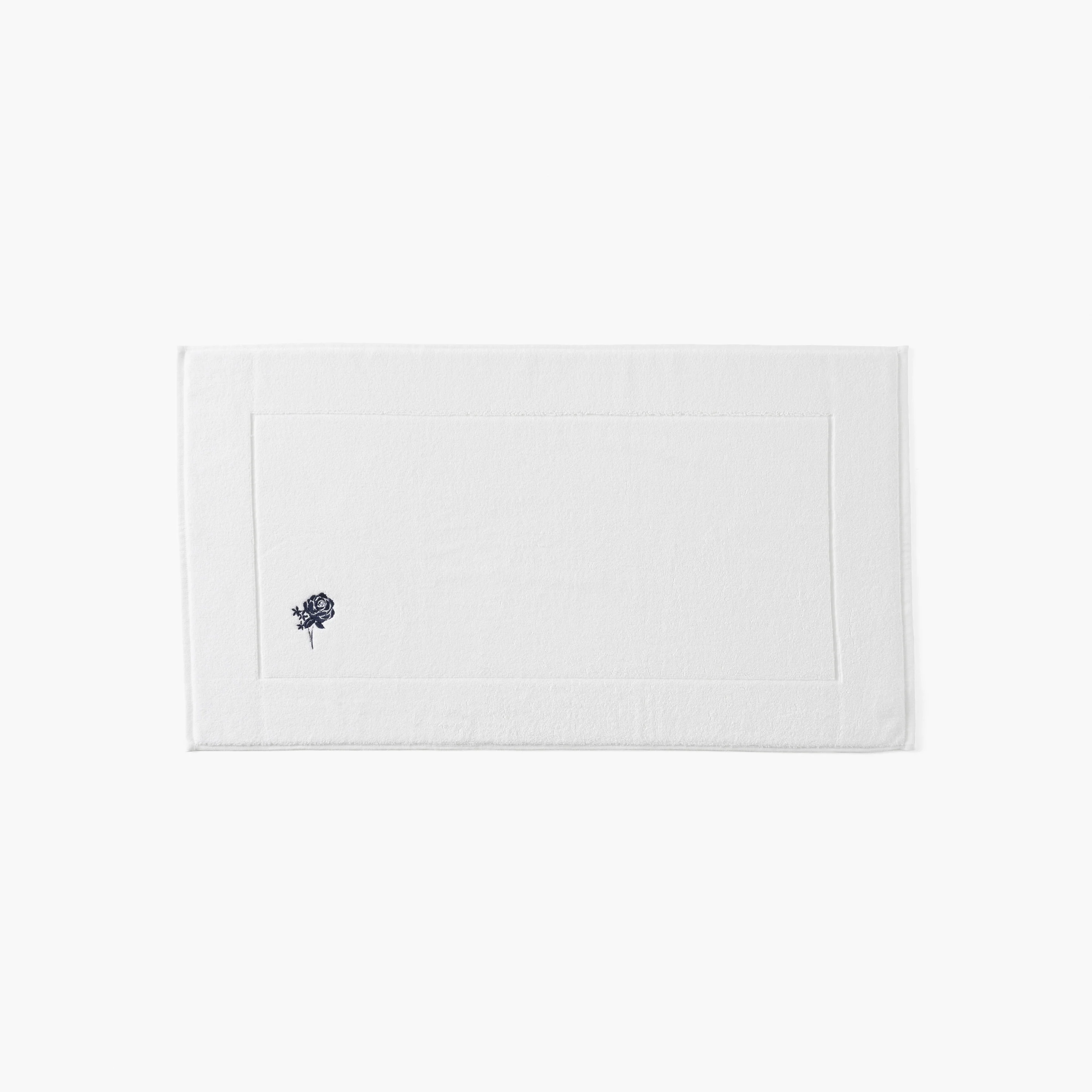Rosablue Cotton Bath Mat - White