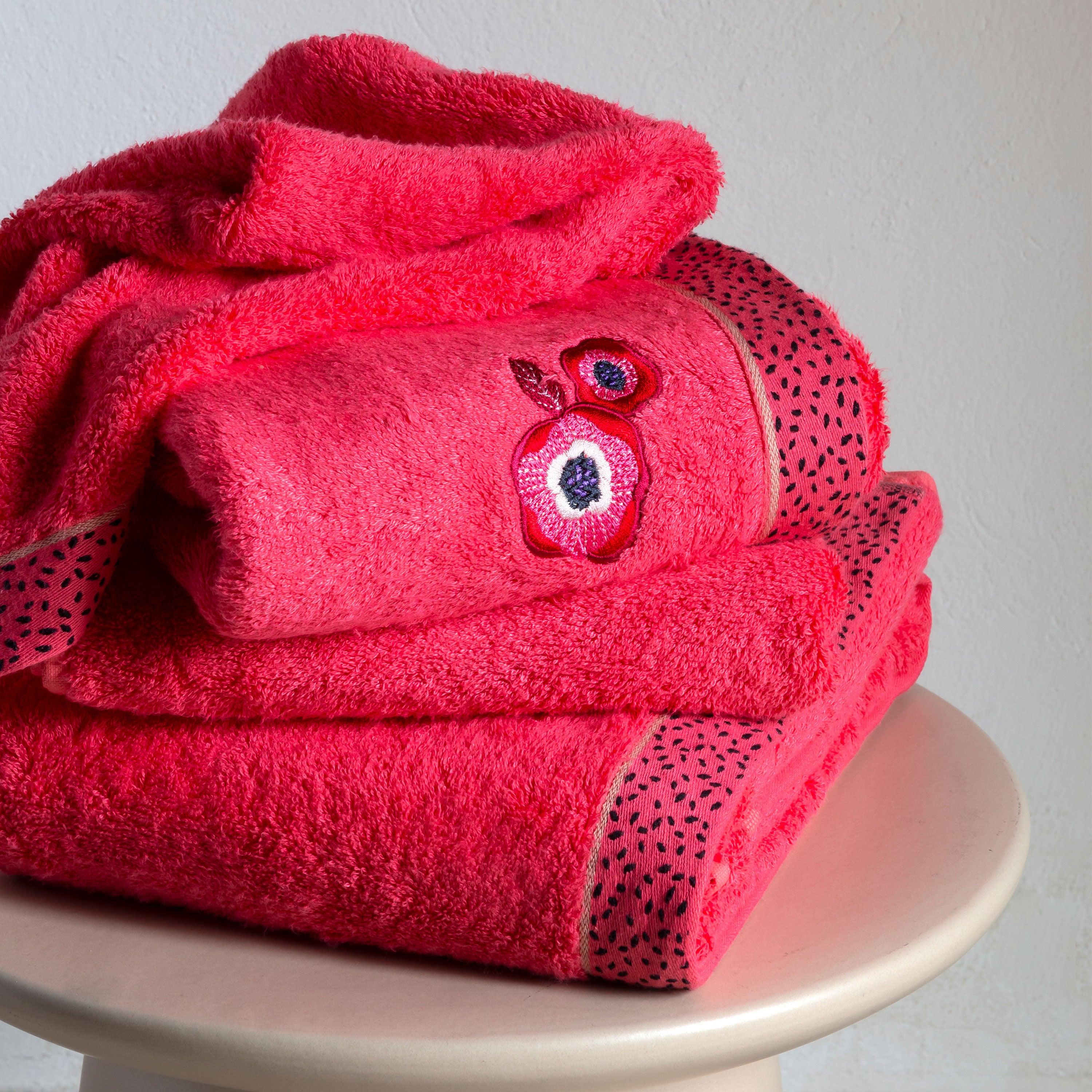 Rosella Cotton & Bamboo Bath Towel - Poppy - Image 7