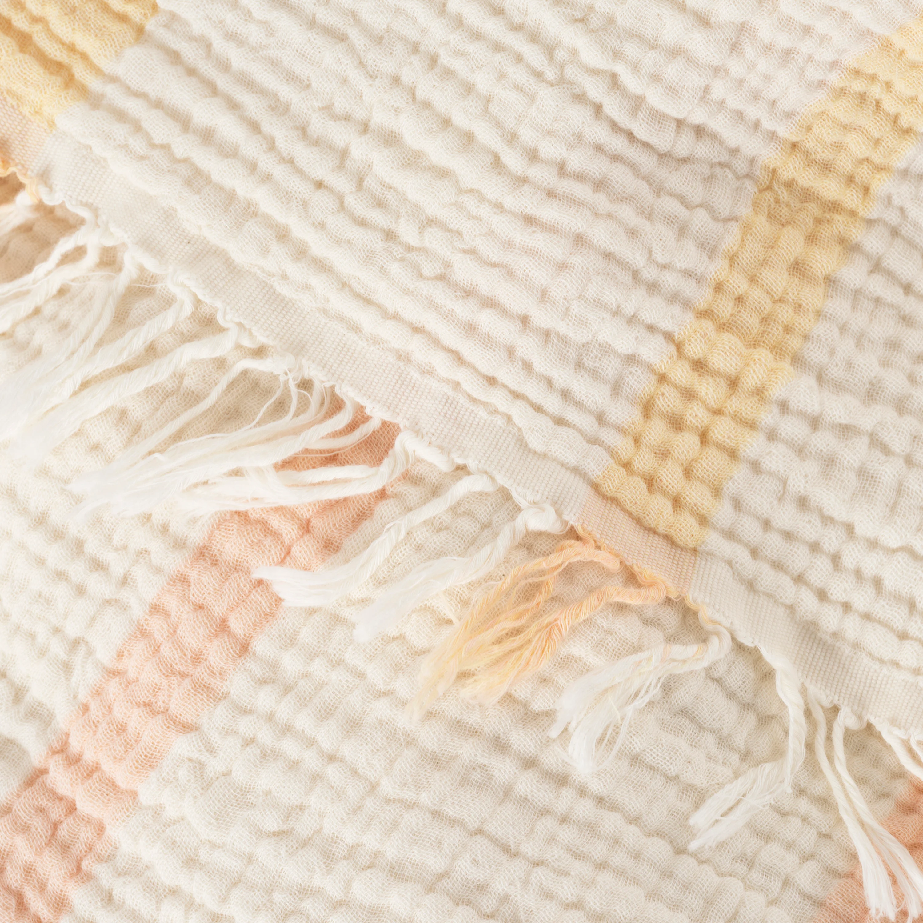 Rythmo Cotton Beach Blanket - Ivory - Image 2