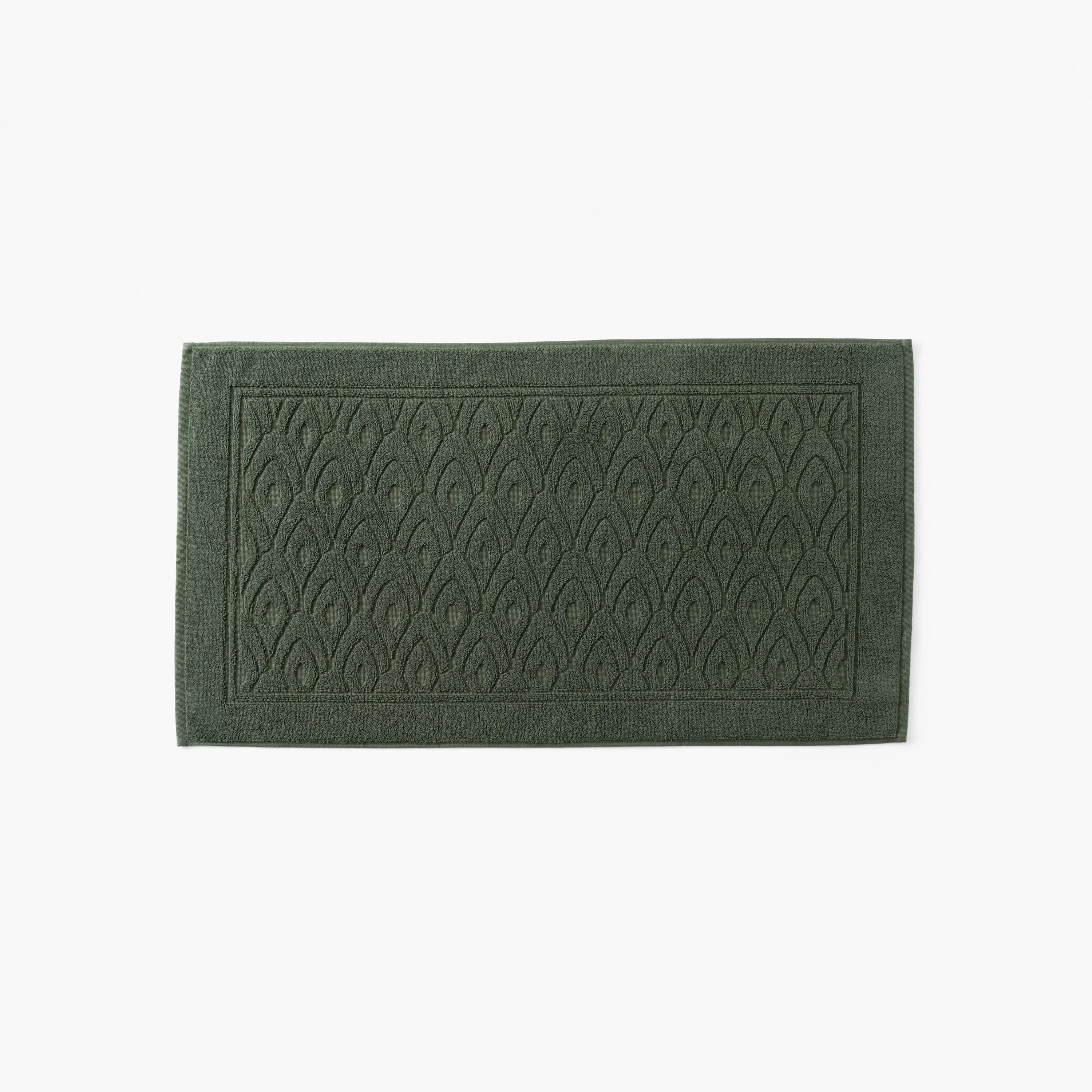 Silvalys Cotton Bath Mat - Forest Green - Image 2