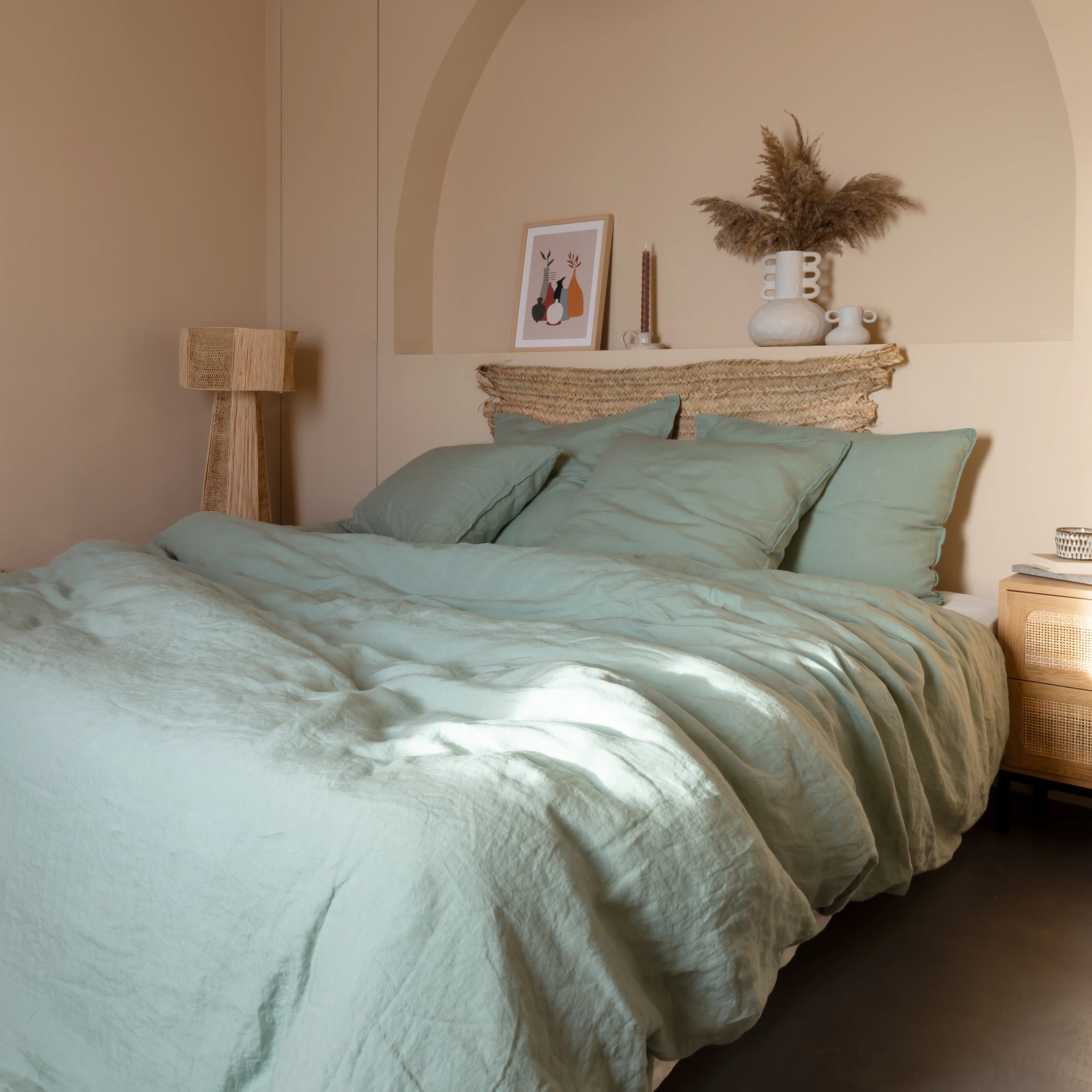Songe Duvet Cover Set - Eucalyptus - Image 5