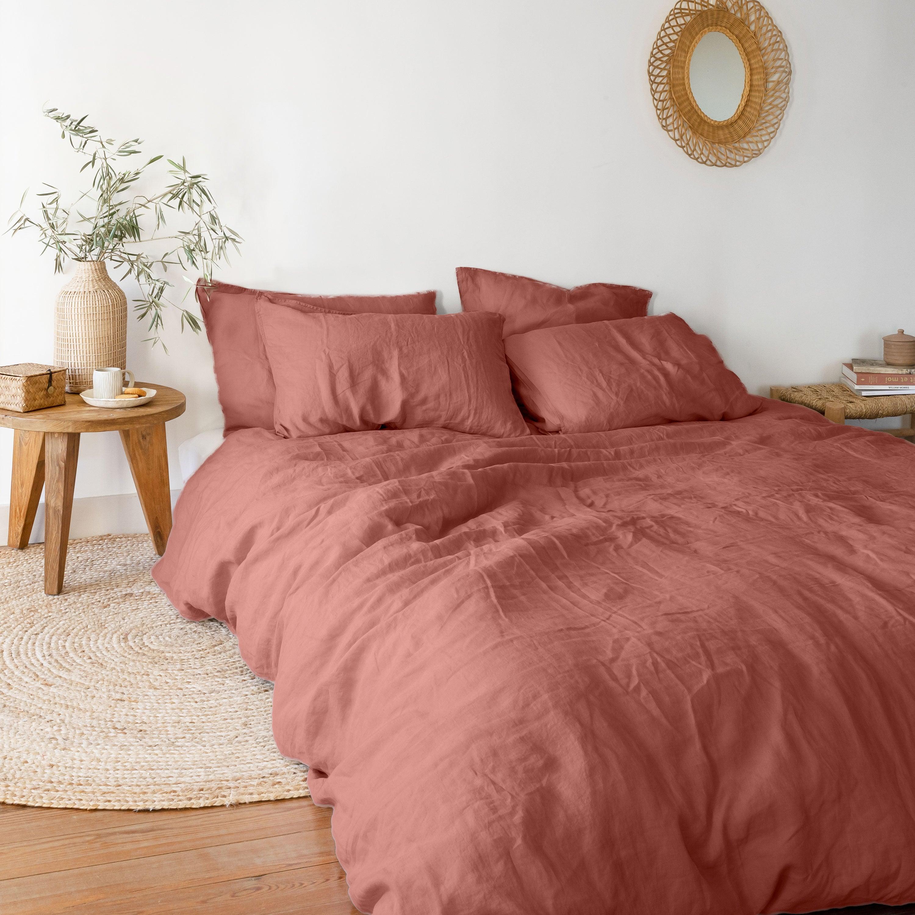 Songe Duvet Cover Set - Terracotta - Image 5