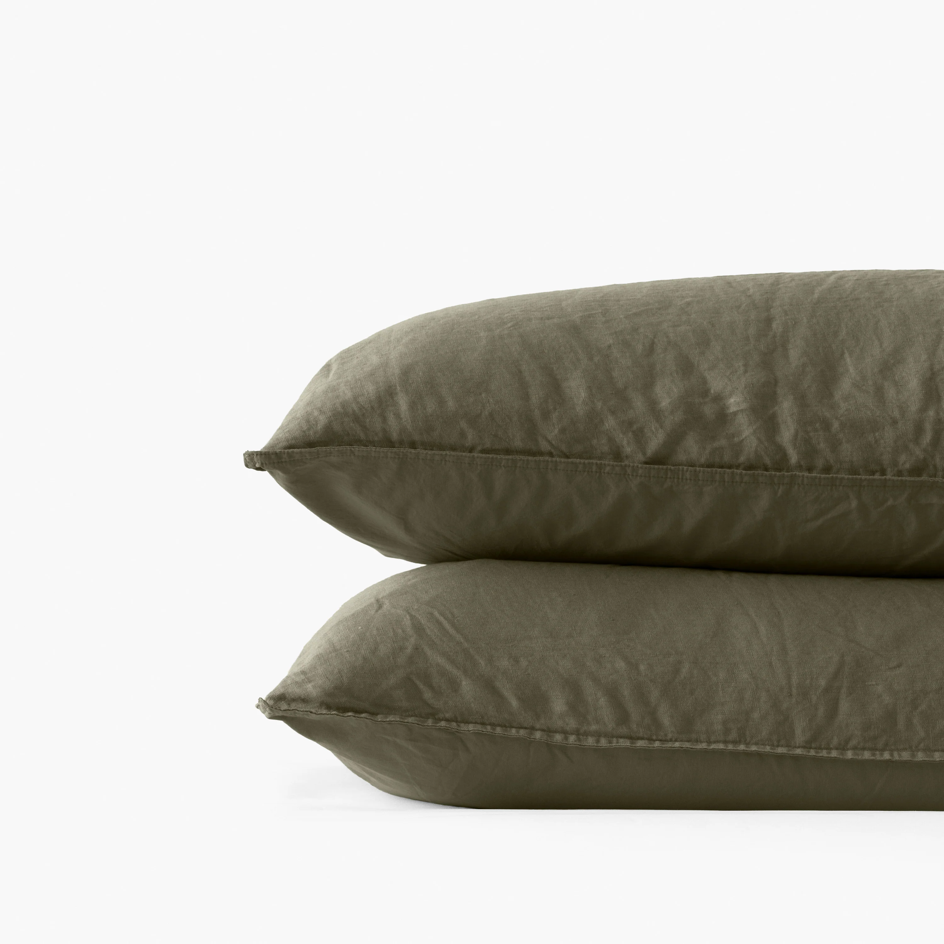 Songe Rectangular Linen and Cotton Pillowcase - Bocage - Image 3