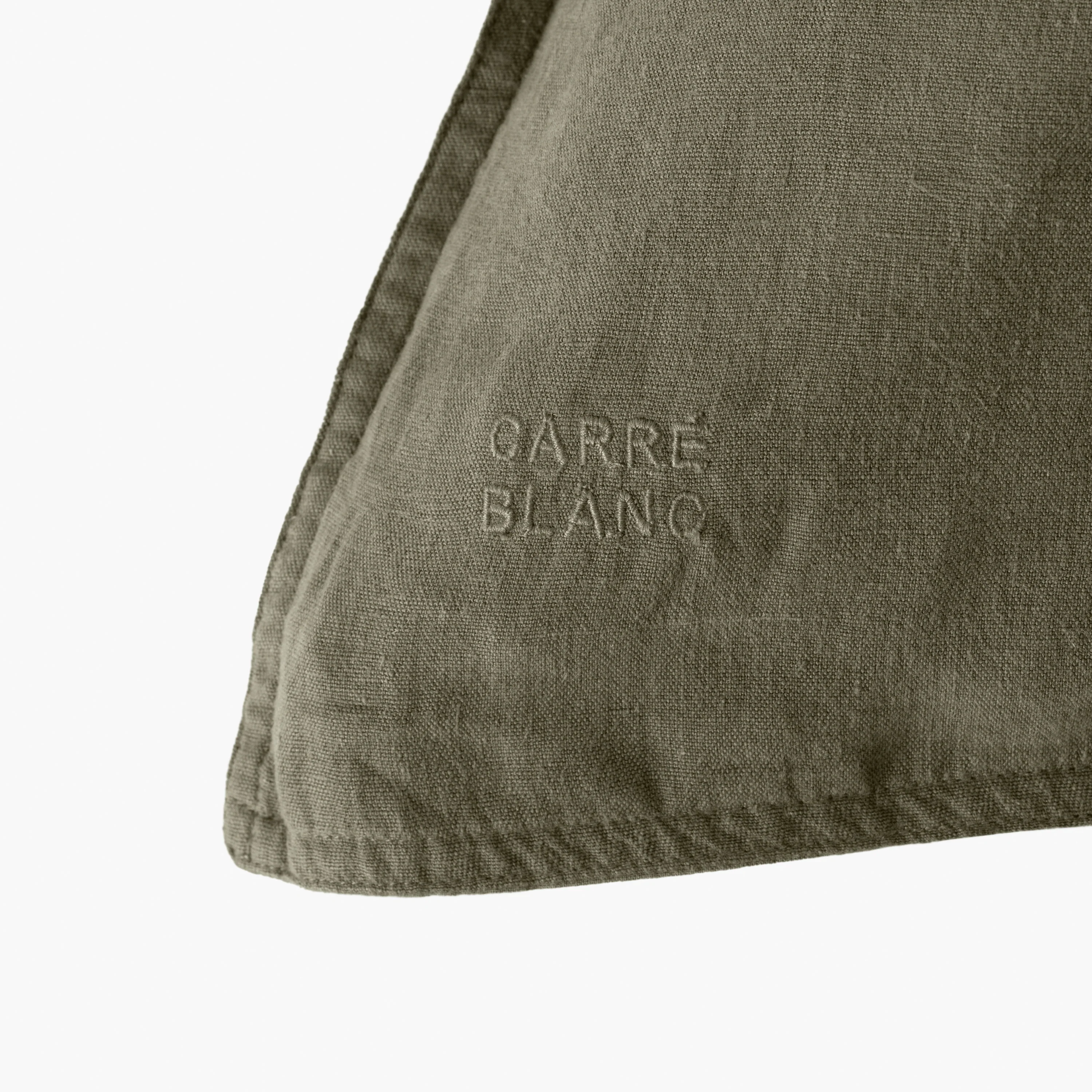 Songe Rectangular Linen and Cotton Pillowcase - Bocage - Image 4