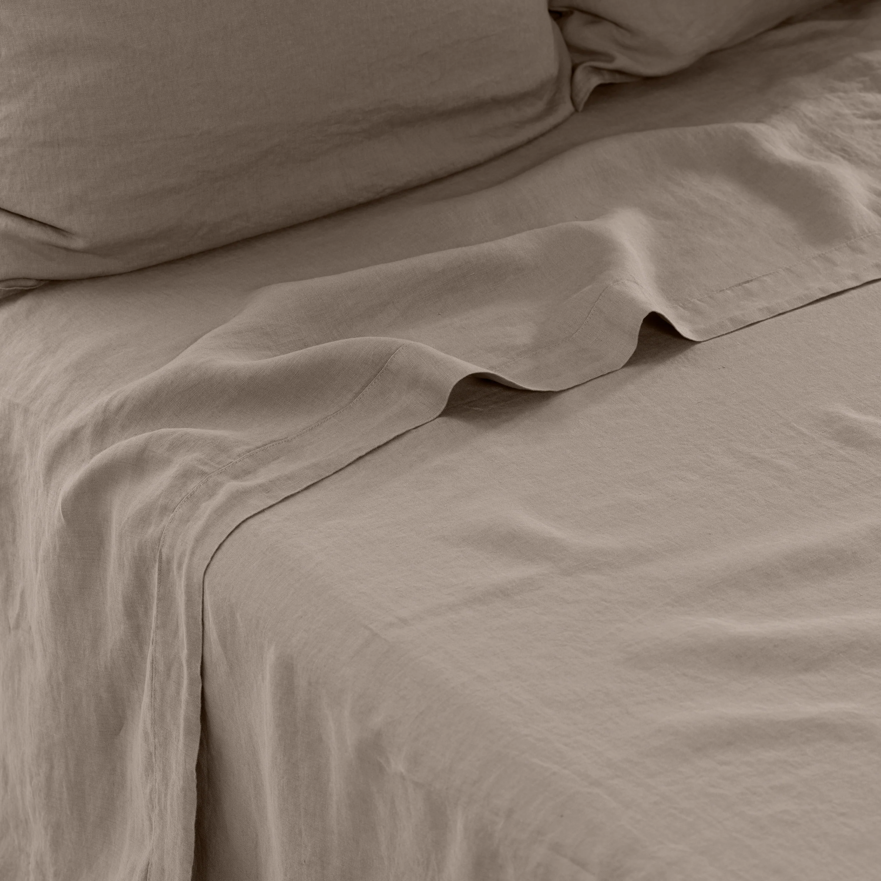 Songe Sheet Set - Beige Grey - Image 8