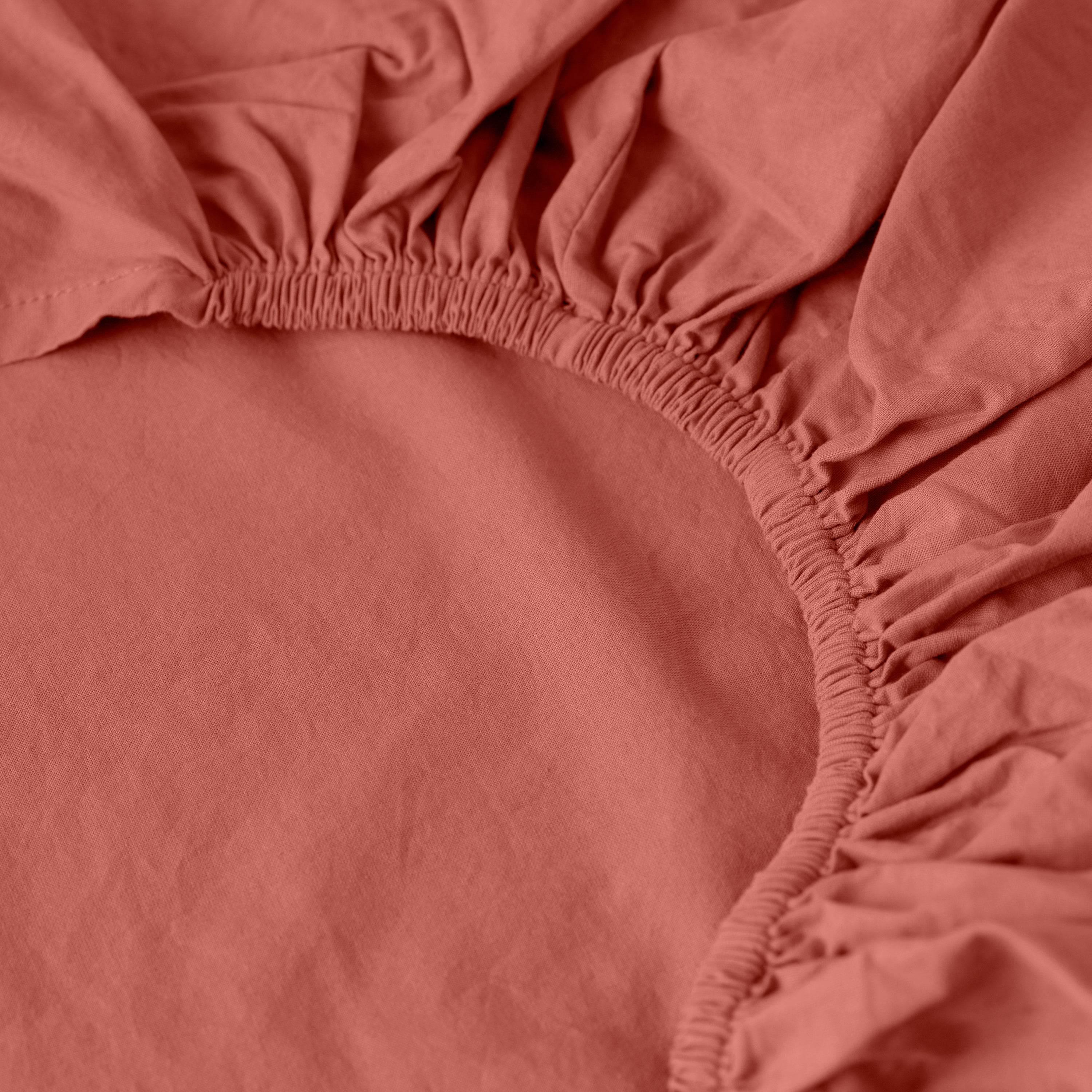Songe Sheet Set - Terracotta - Image 5