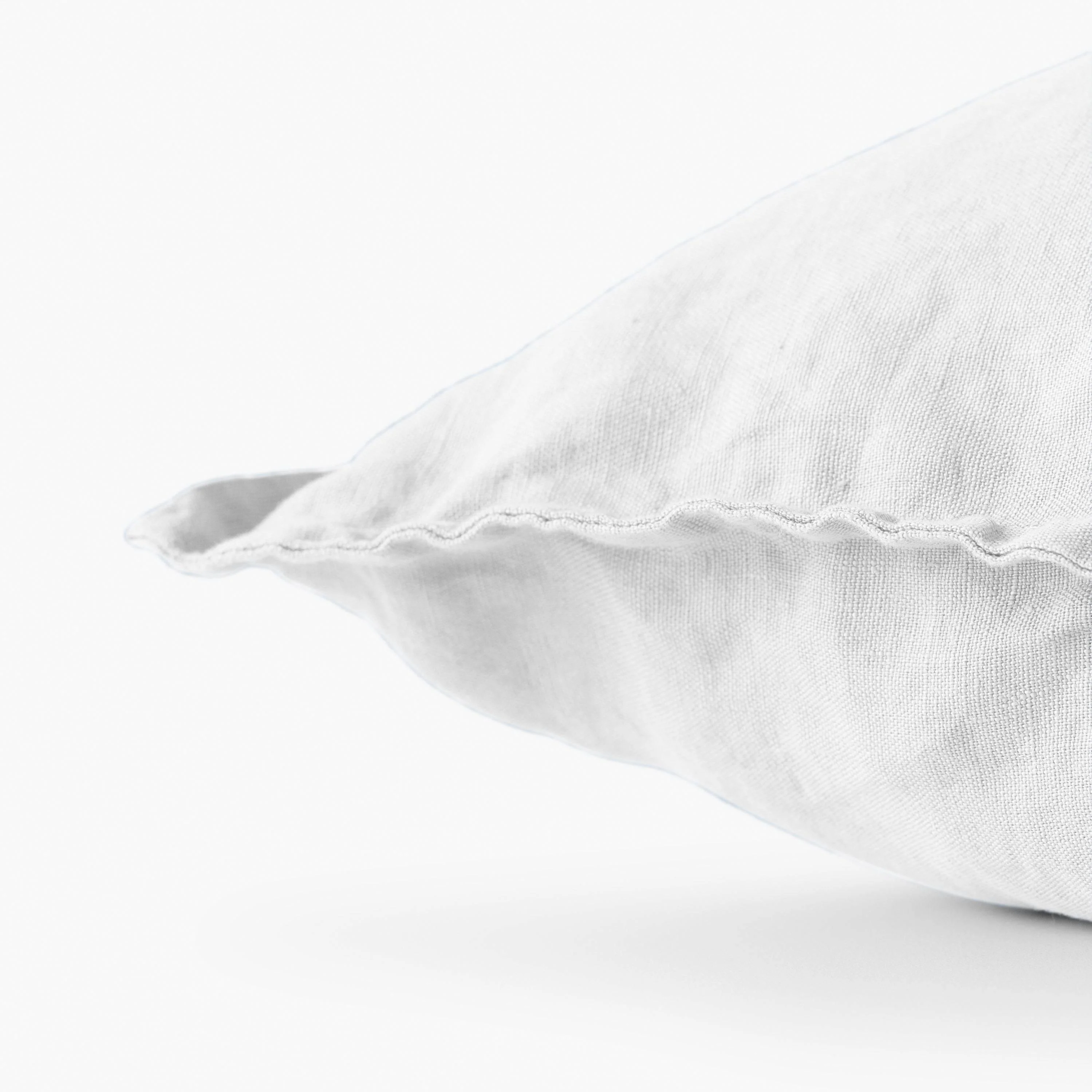 Songe White Washed Linen Cushion Cover - Image 3