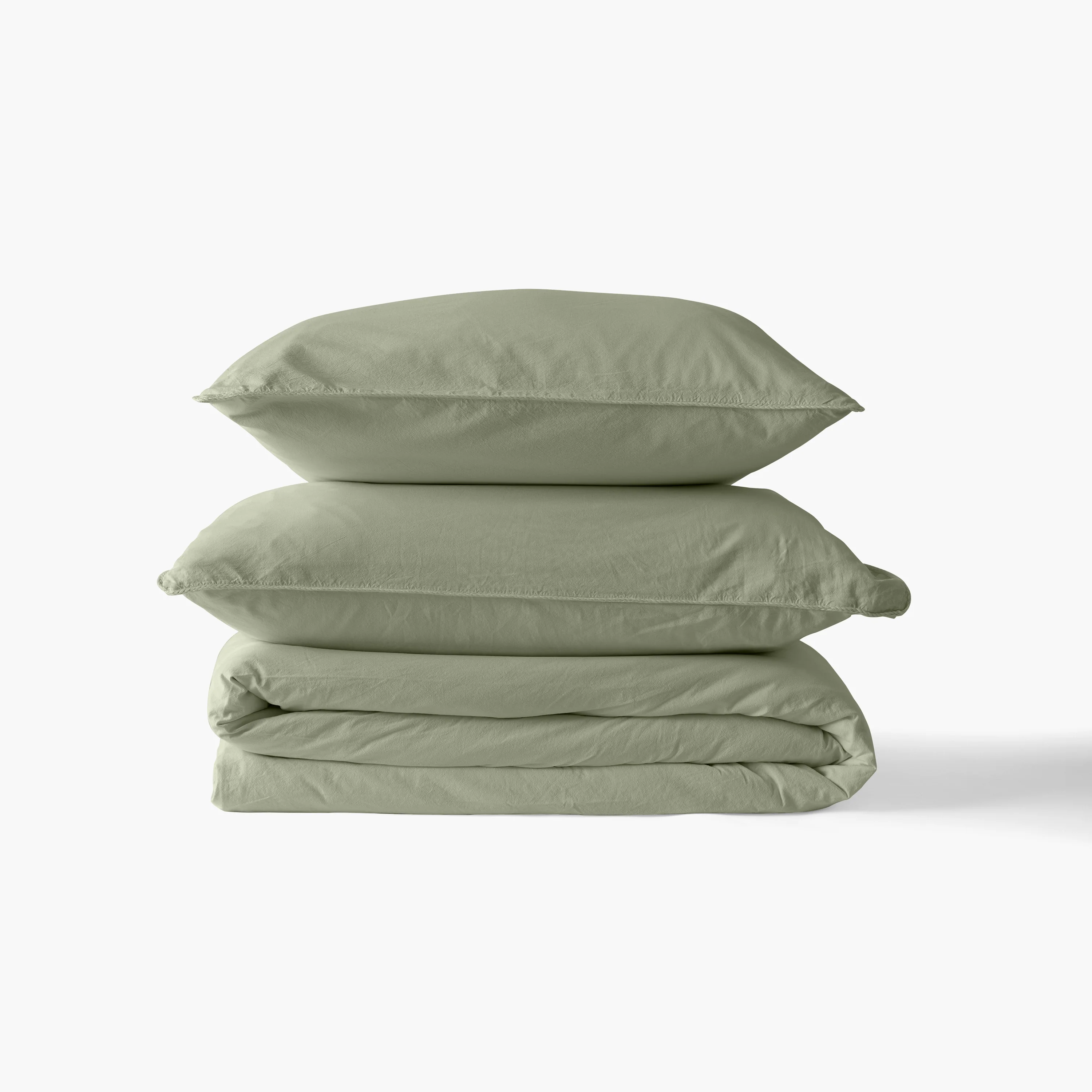 Souffle Duvet Cover Set - Sage