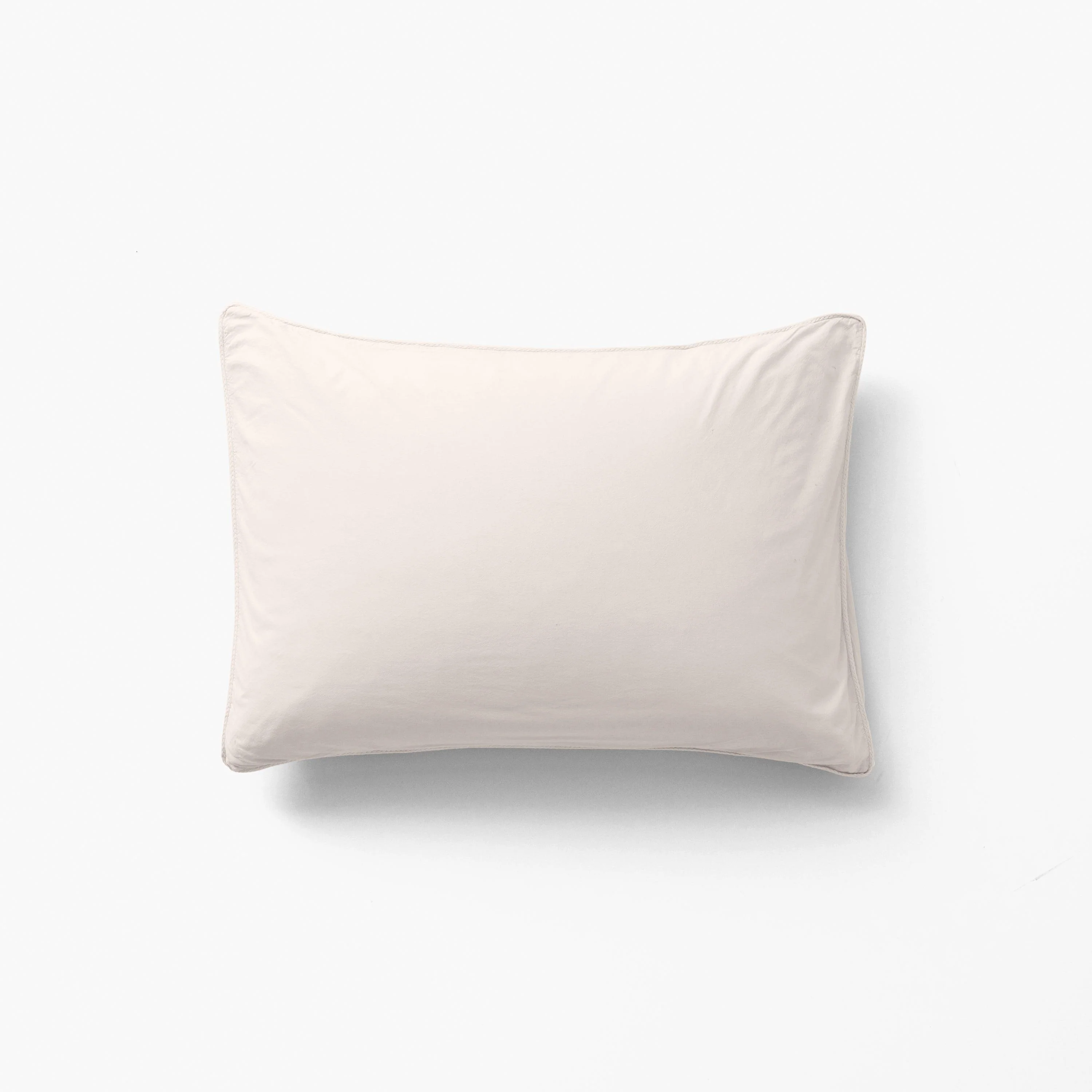 Souffle Rectangular Organic Cotton Pillowcase - Vanilla