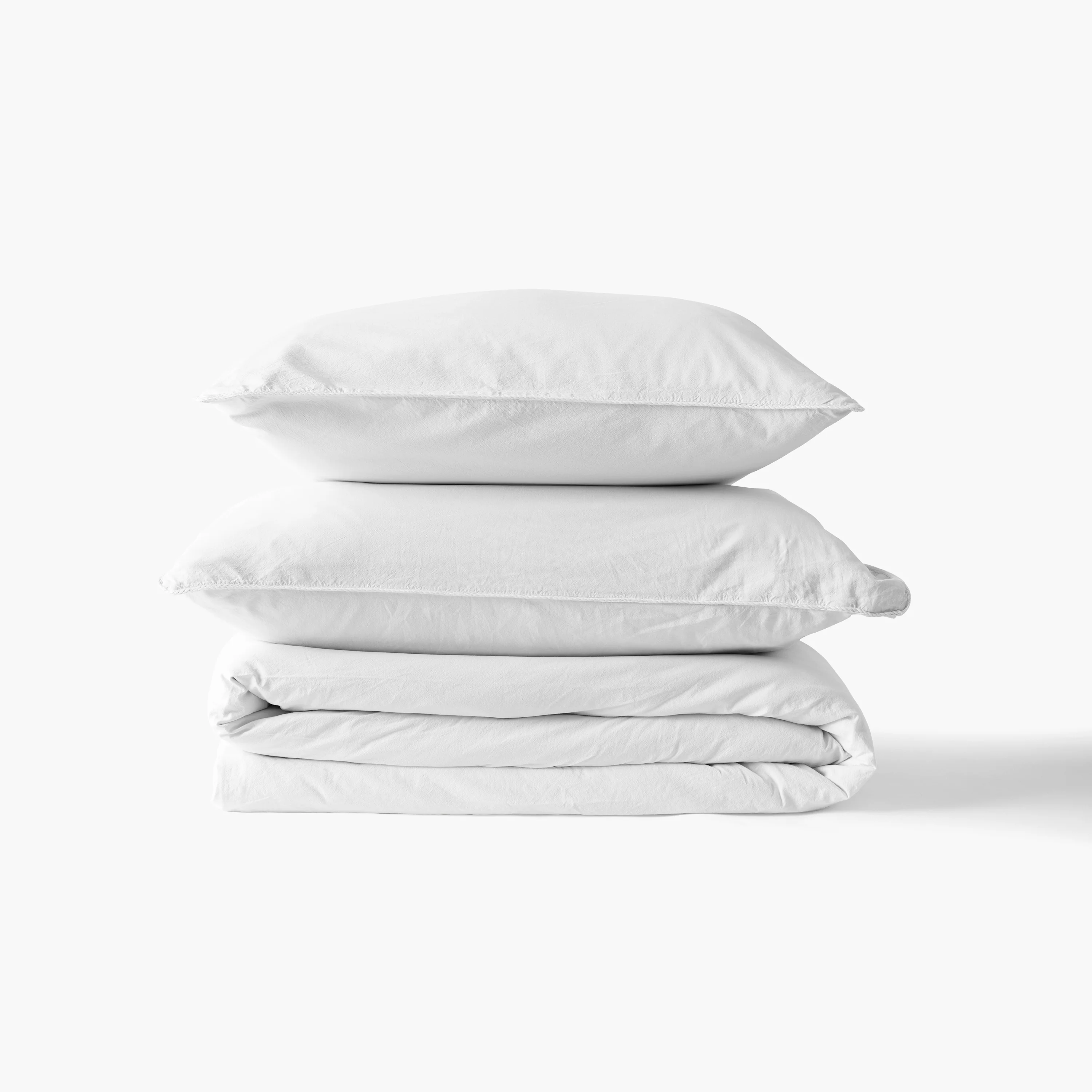 Souffle Duvet Cover Set - White