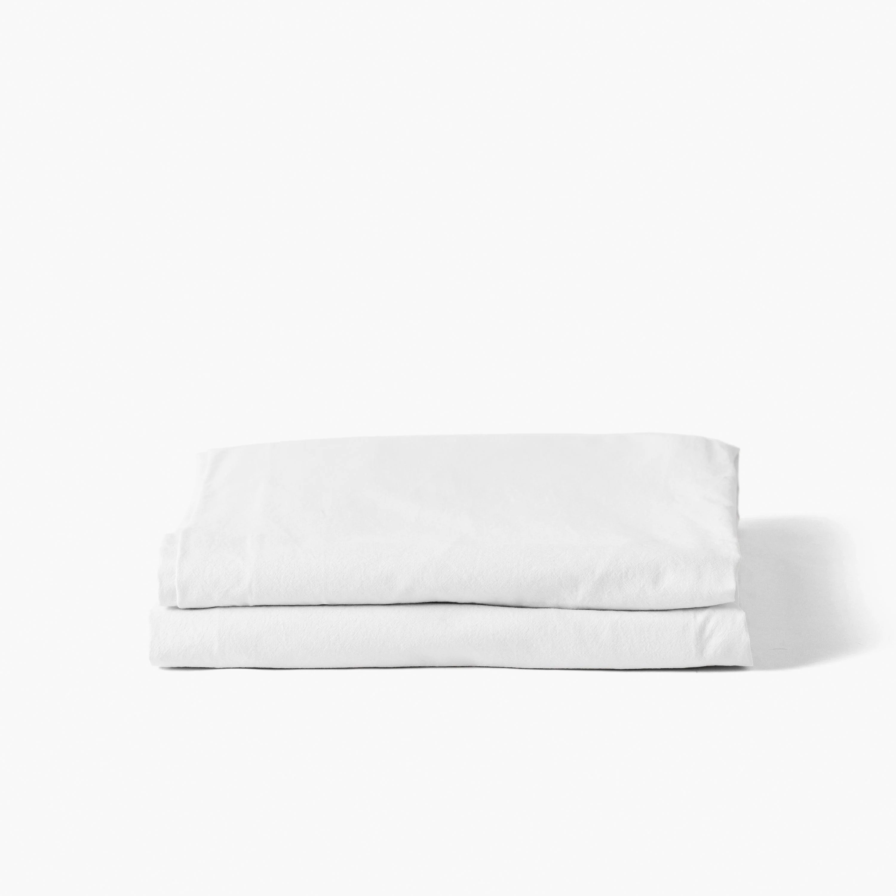 Souffle Organic Cotton Flat Sheet - White - Image 4