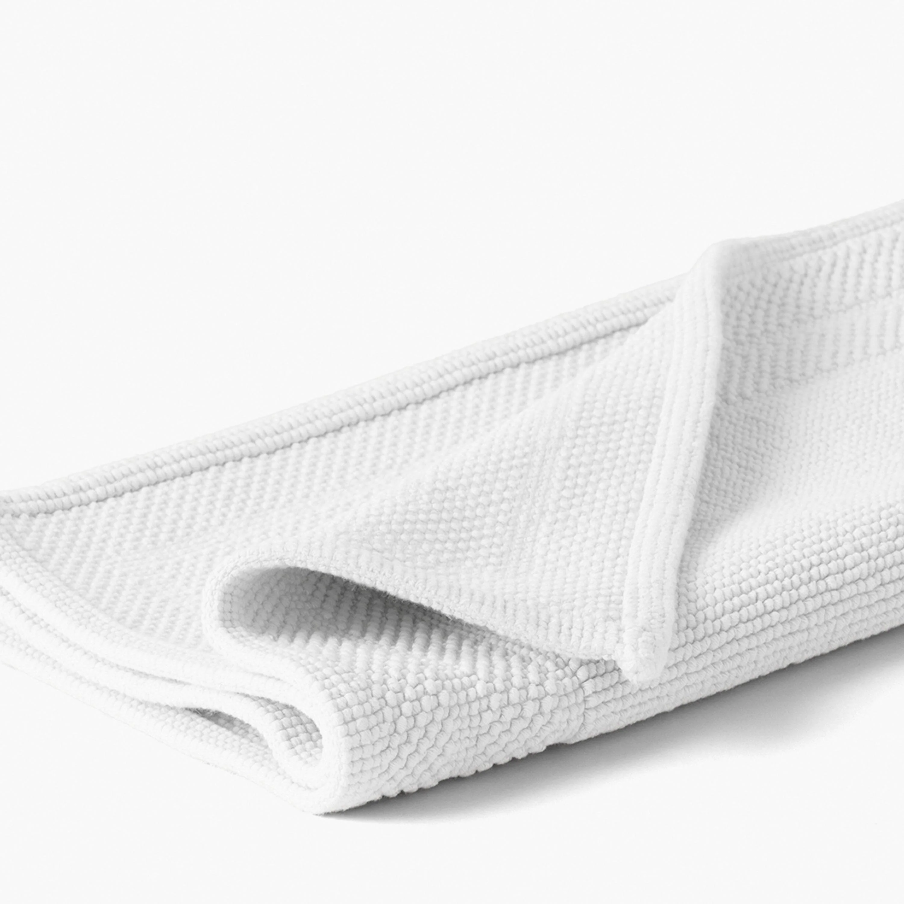 Source Organic Cotton Bath Mat - White - Image 3