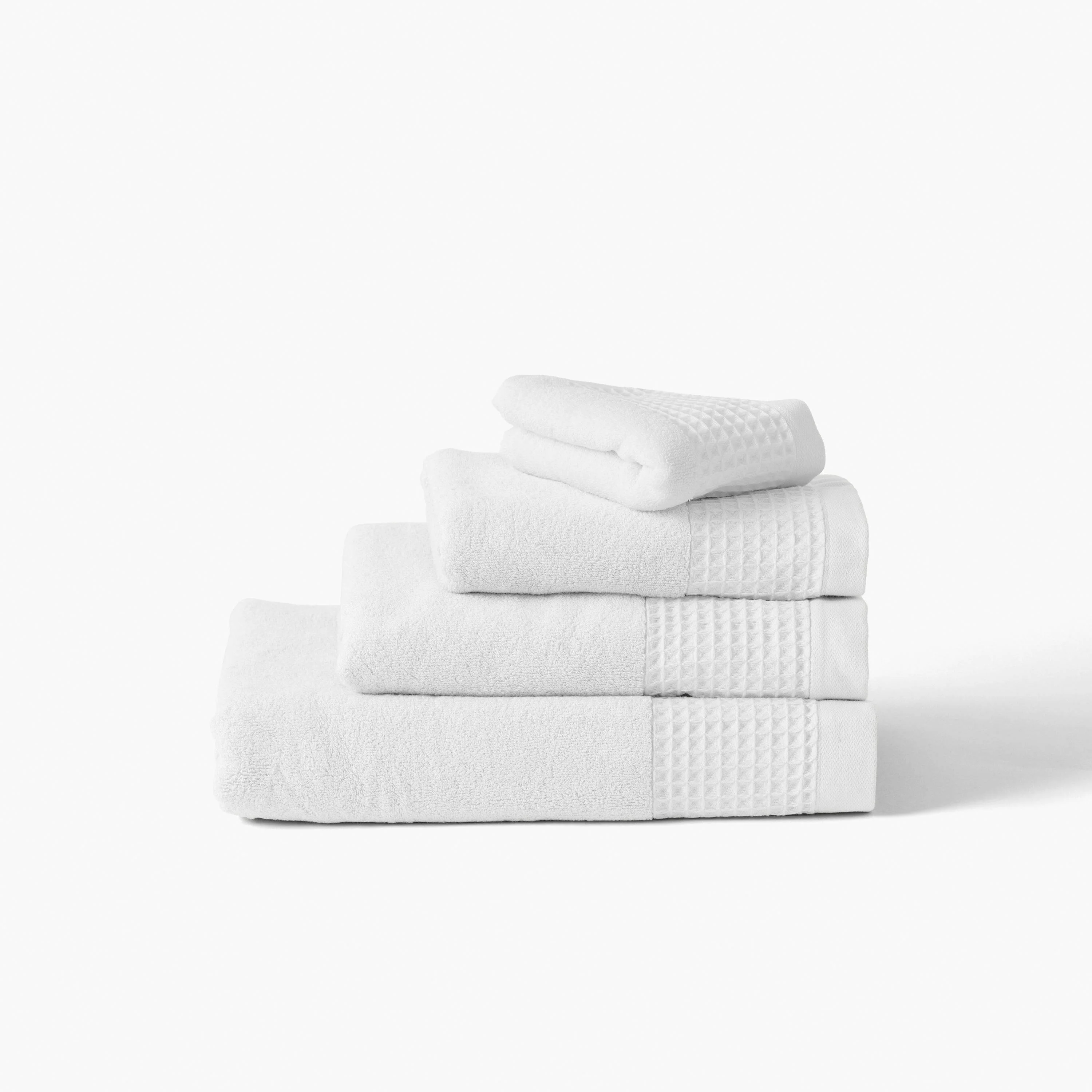 Source Organic Cotton Guest Towel - White - Image 4