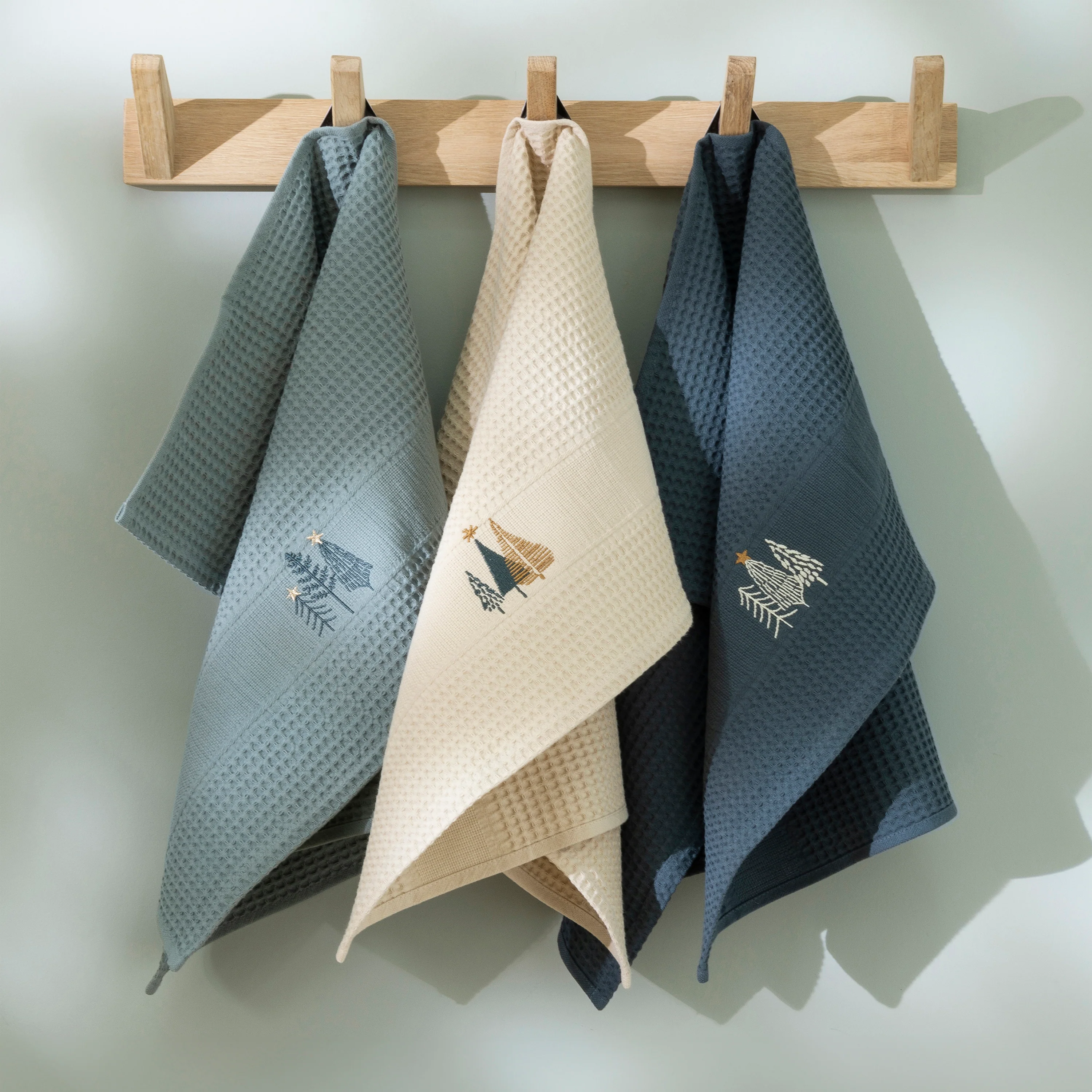 Sousbois Cotton Kitchen Towel - Khaki - Image 2