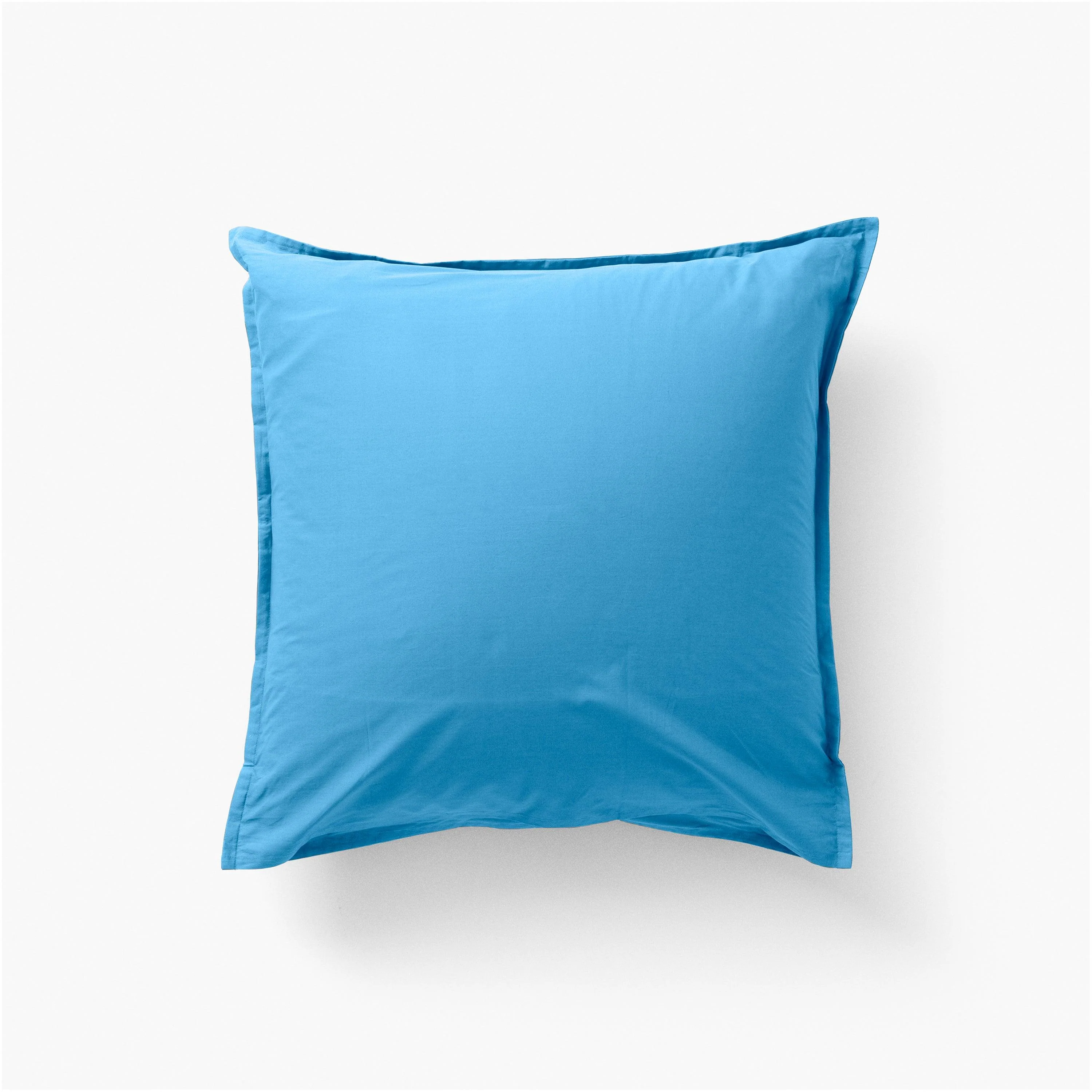 Neo Square Cotton Percale Pillowcase - Azure - Image 2