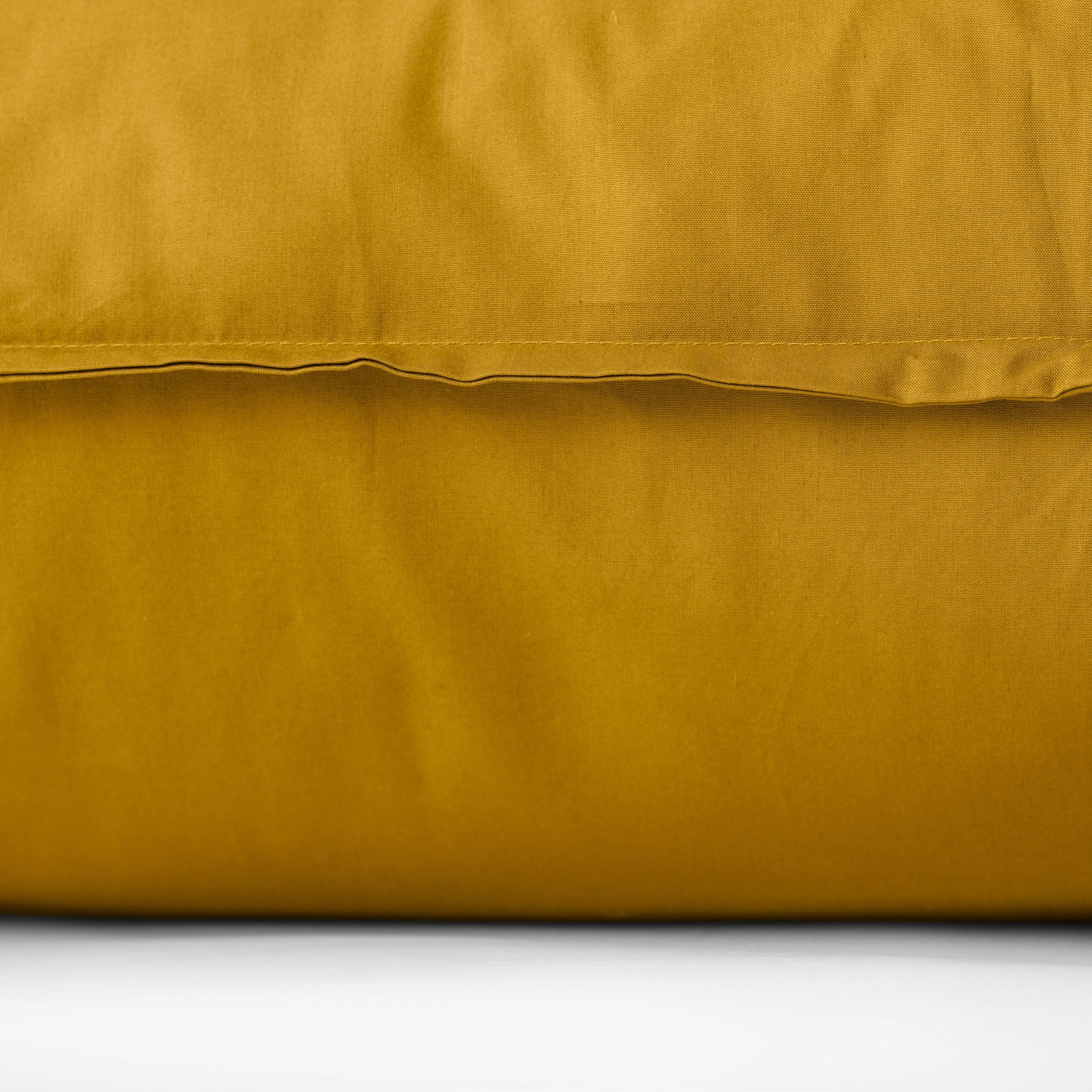Neo Square Cotton Percale Pillowcase - Curry - Image 2