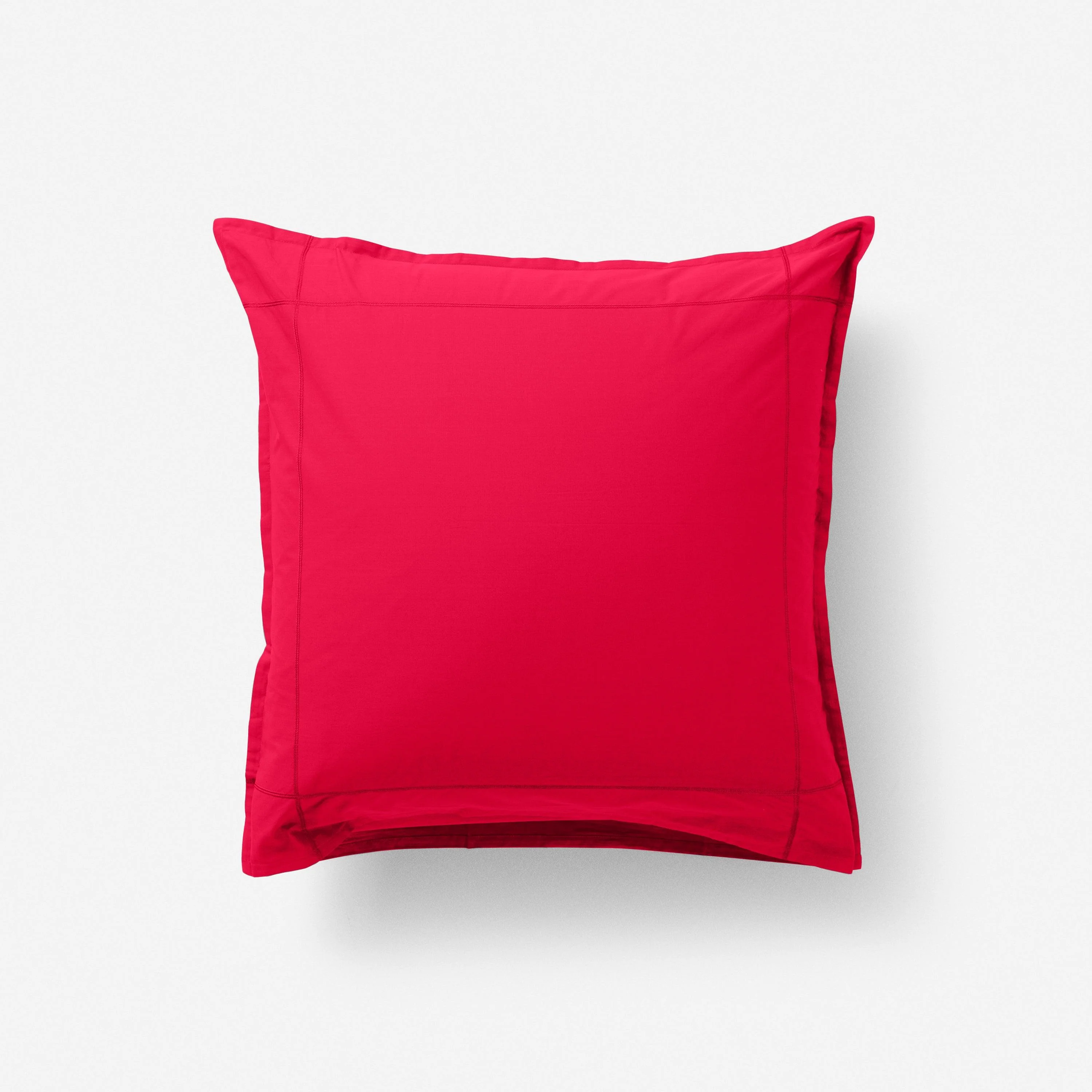 Neo Square Cotton Percale Pillowcase - Grenadine