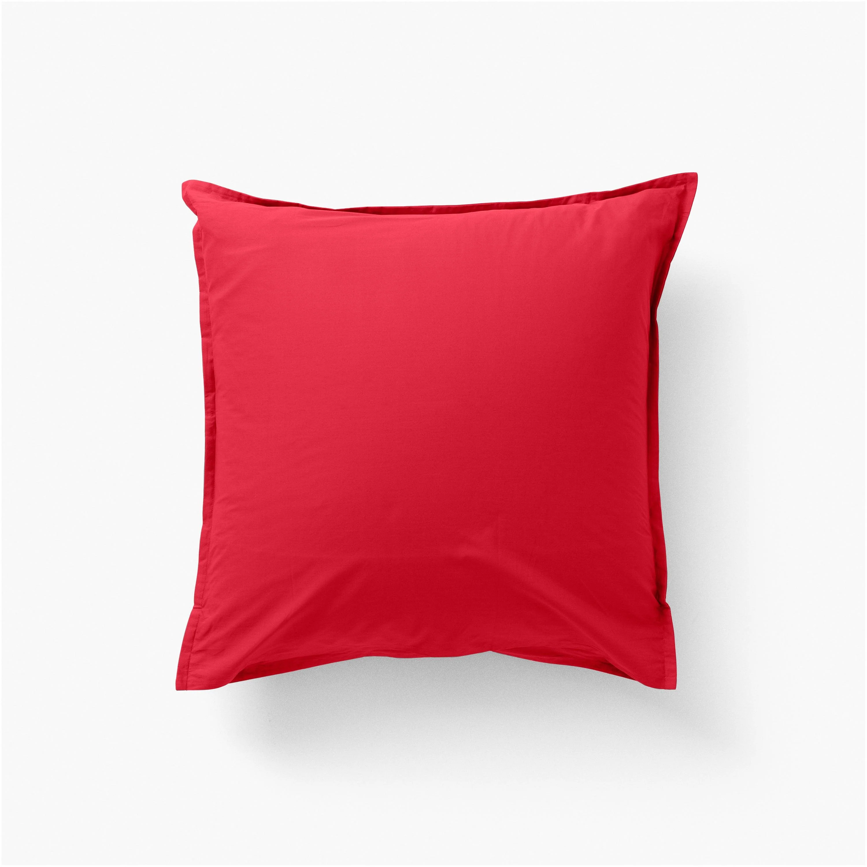 Neo Square Cotton Percale Pillowcase - Red - Image 2
