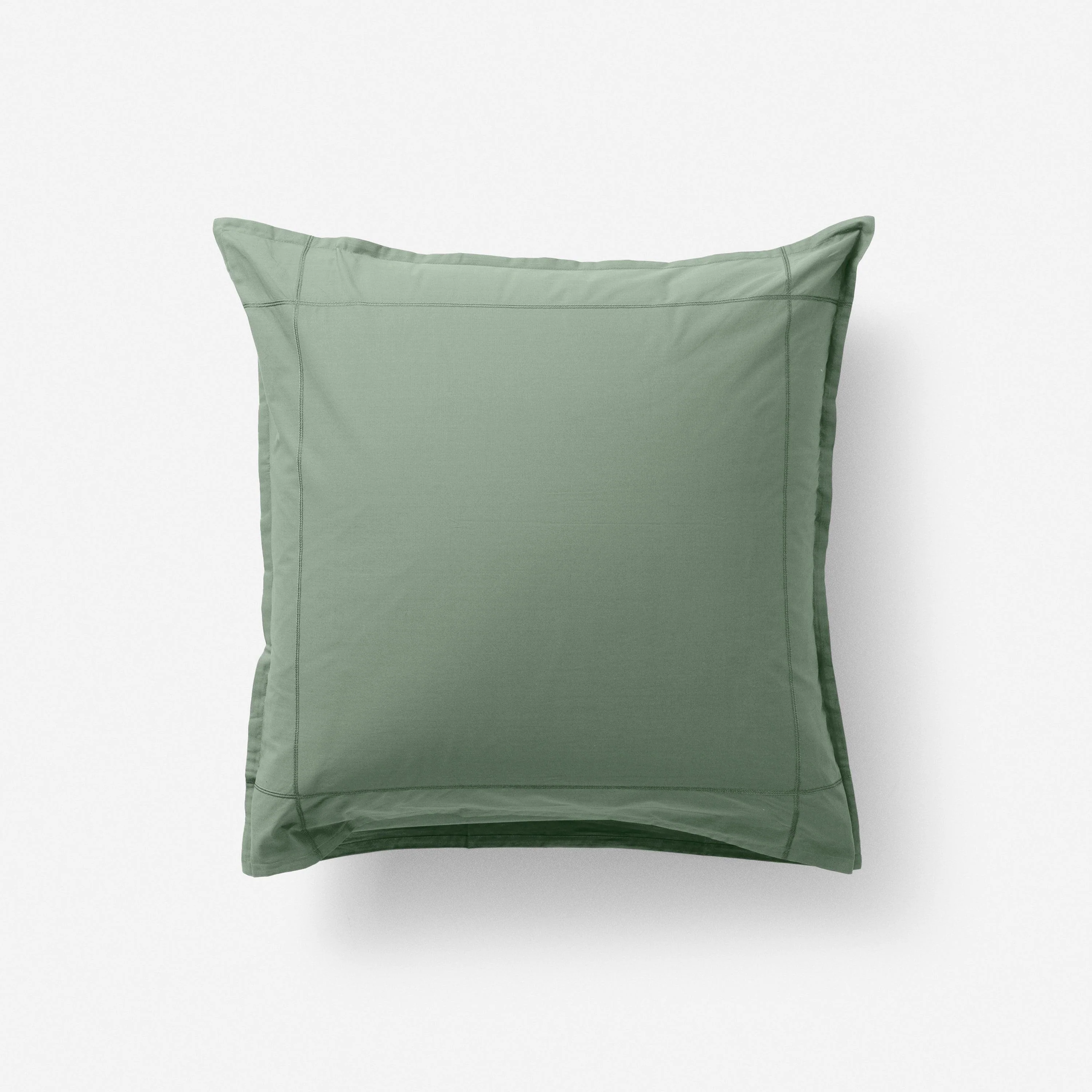Neo Square Cotton Percale Pillowcase - Thyme