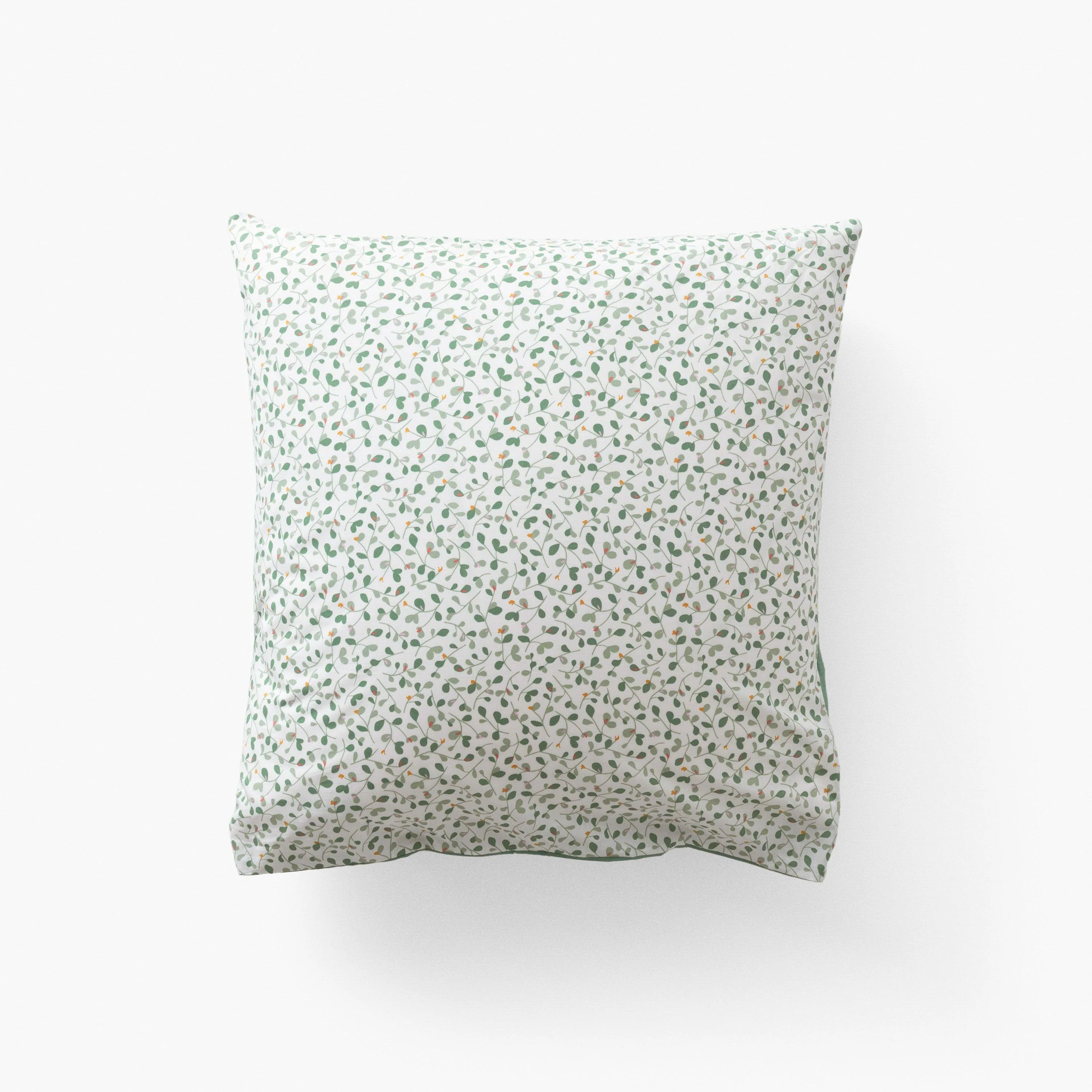 Neo Square Cotton Percale Pillowcase - Thyme Vegetal