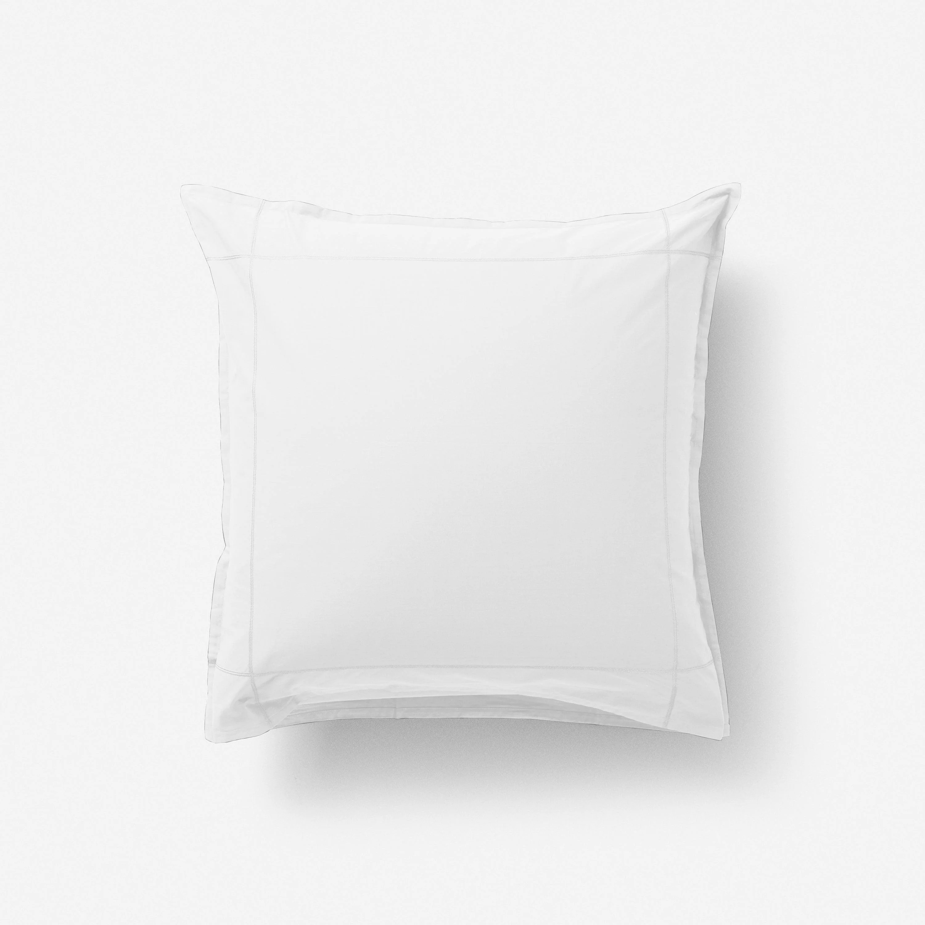 Neo Square Cotton Percale Pillowcase - White