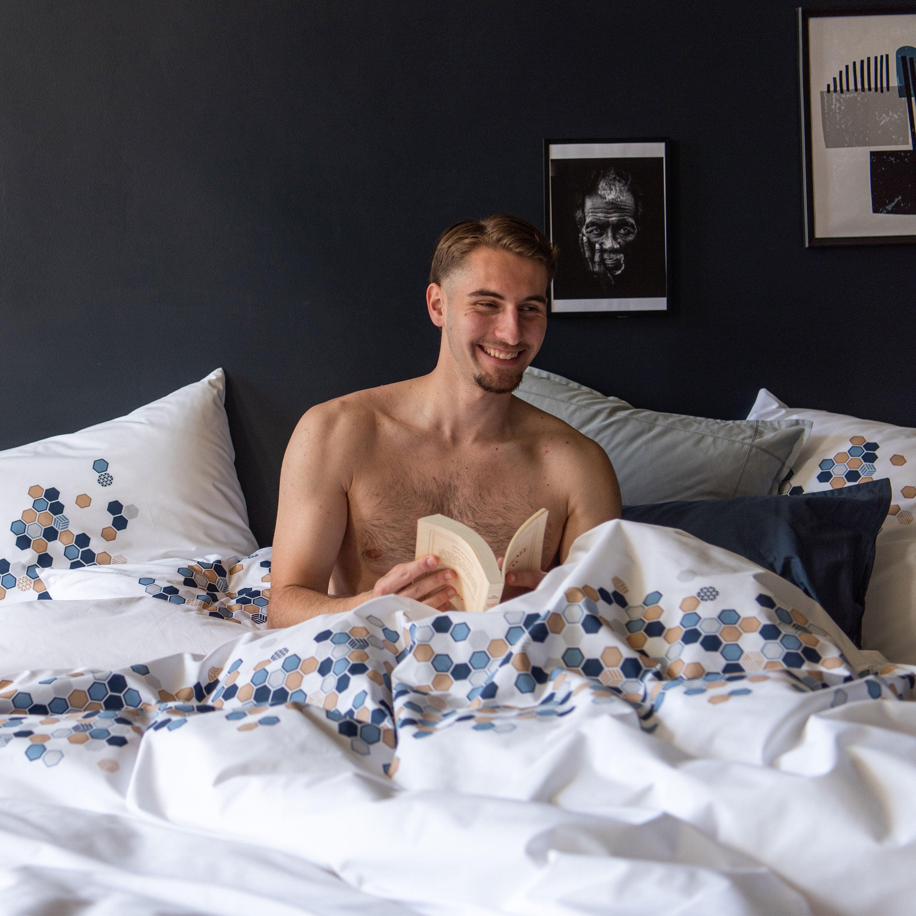 Square Pillowcase Hexagone - Image 2