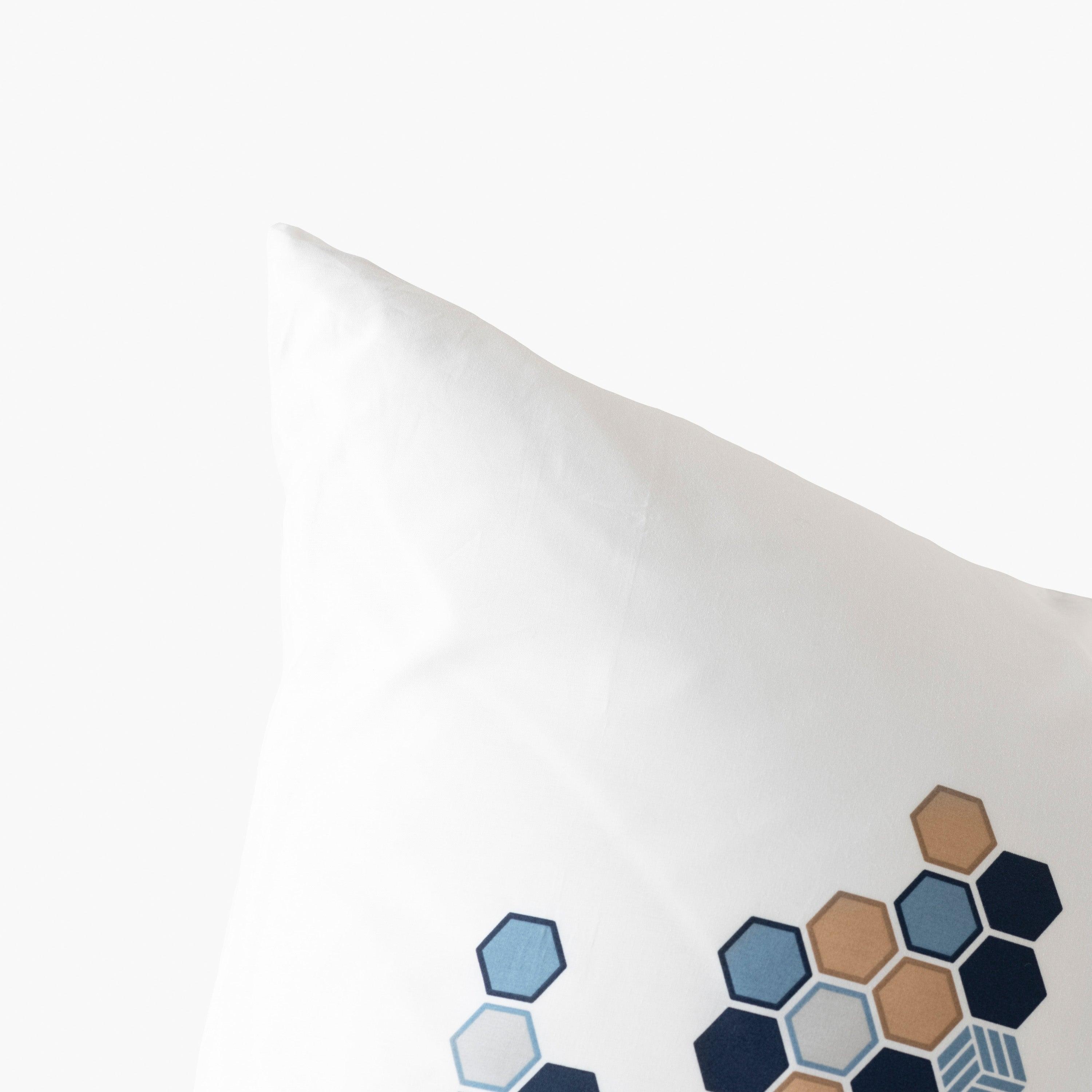 Square Pillowcase Hexagone - Image 3