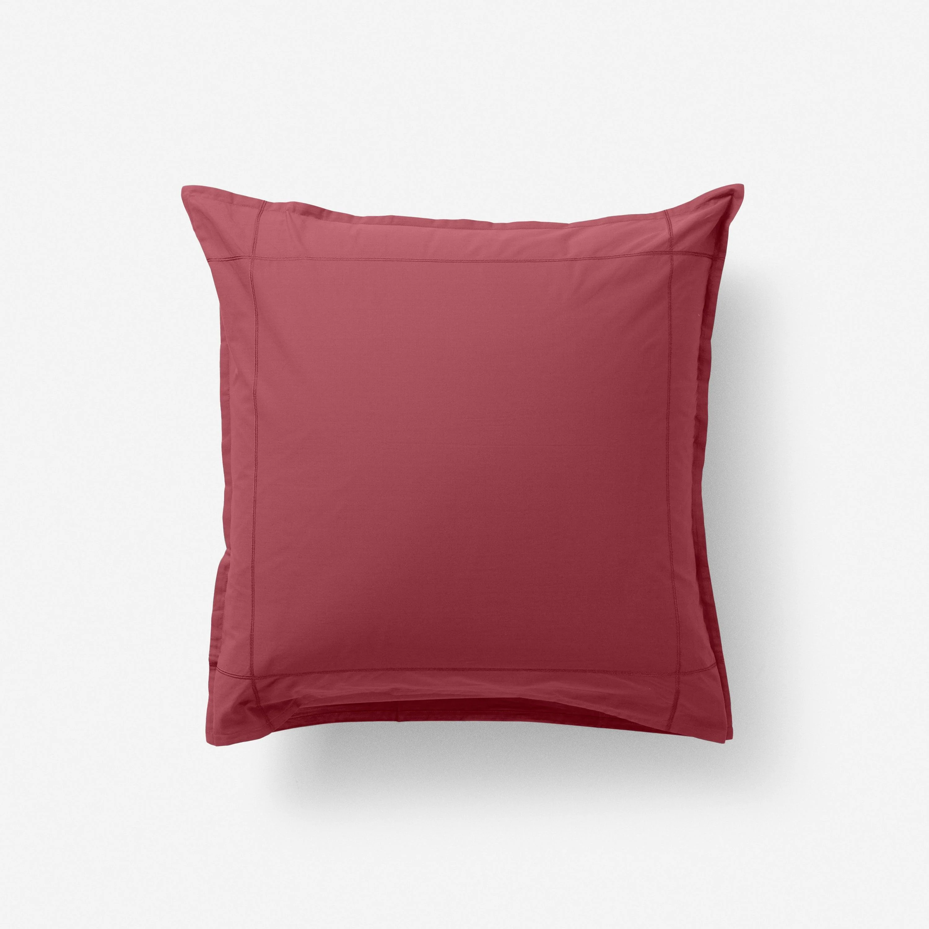 Neo Square Cotton Percale Pillowcase - Griottine
