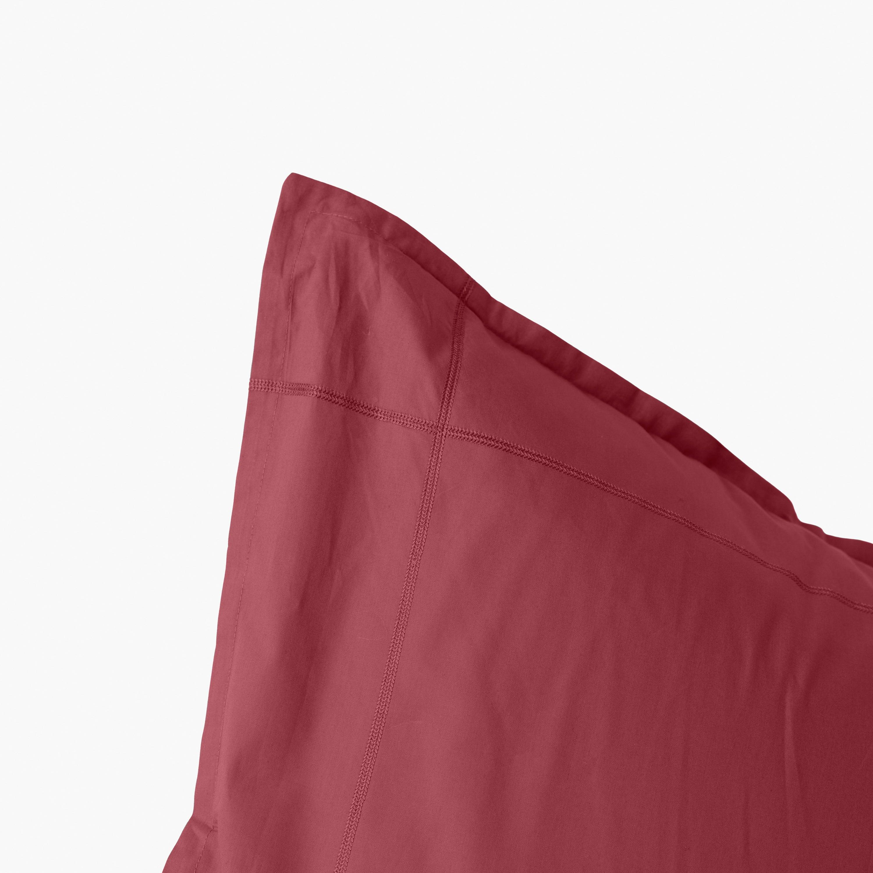 Neo Square Cotton Percale Pillowcase - Griottine - Image 4