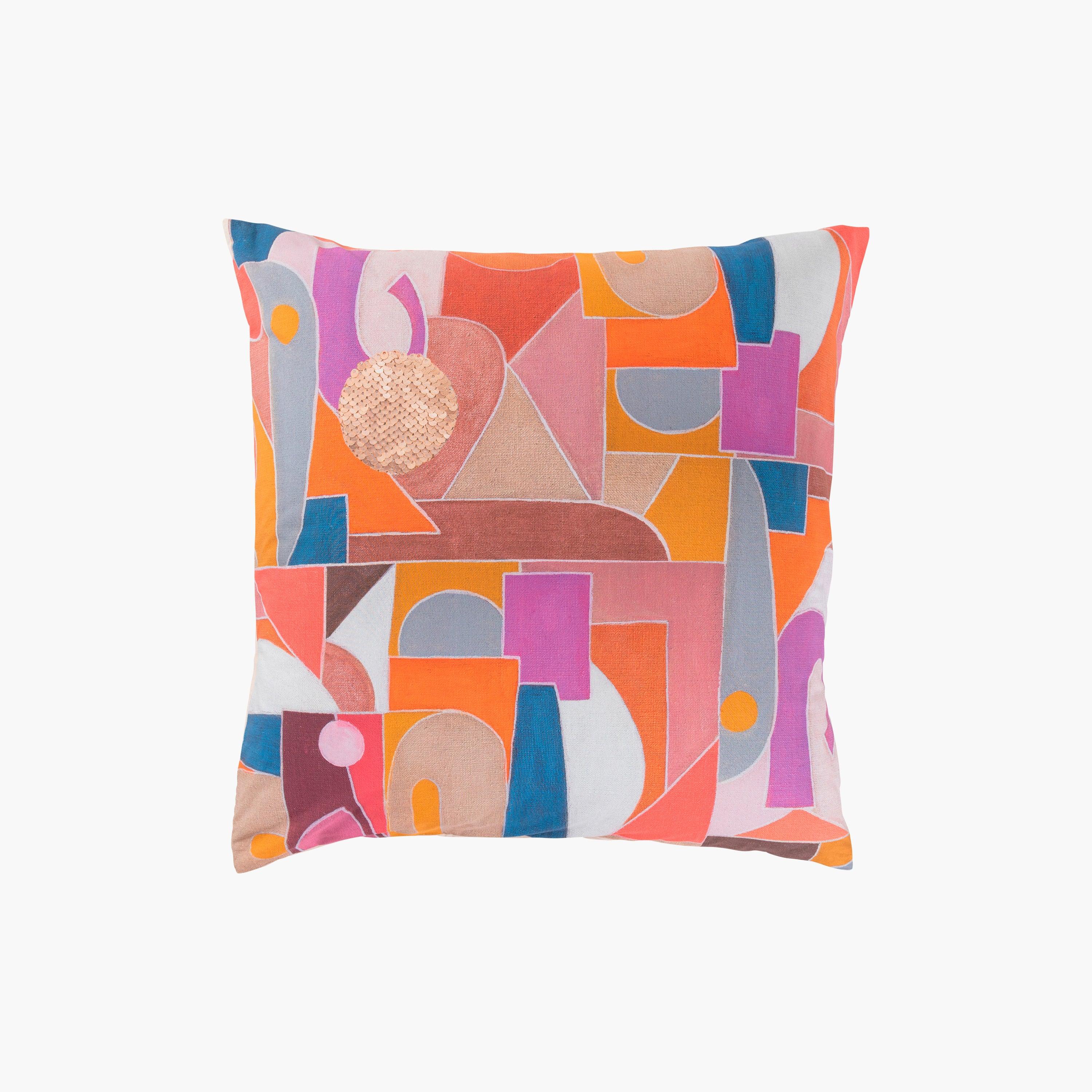 Square Pillowcase in Cotton Percale Rosangela