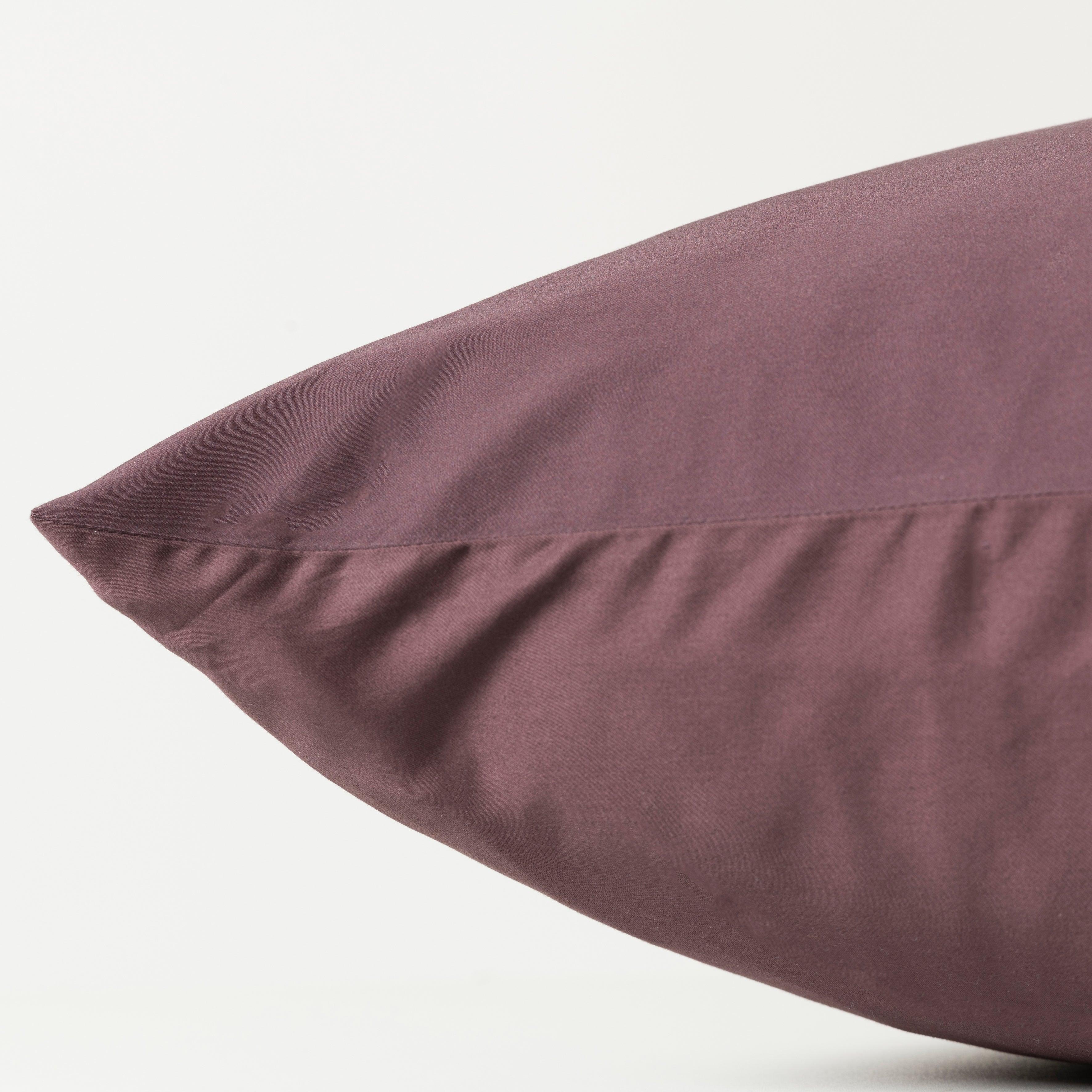 Square Pillowcase in Cotton Satin Pampa - Image 4