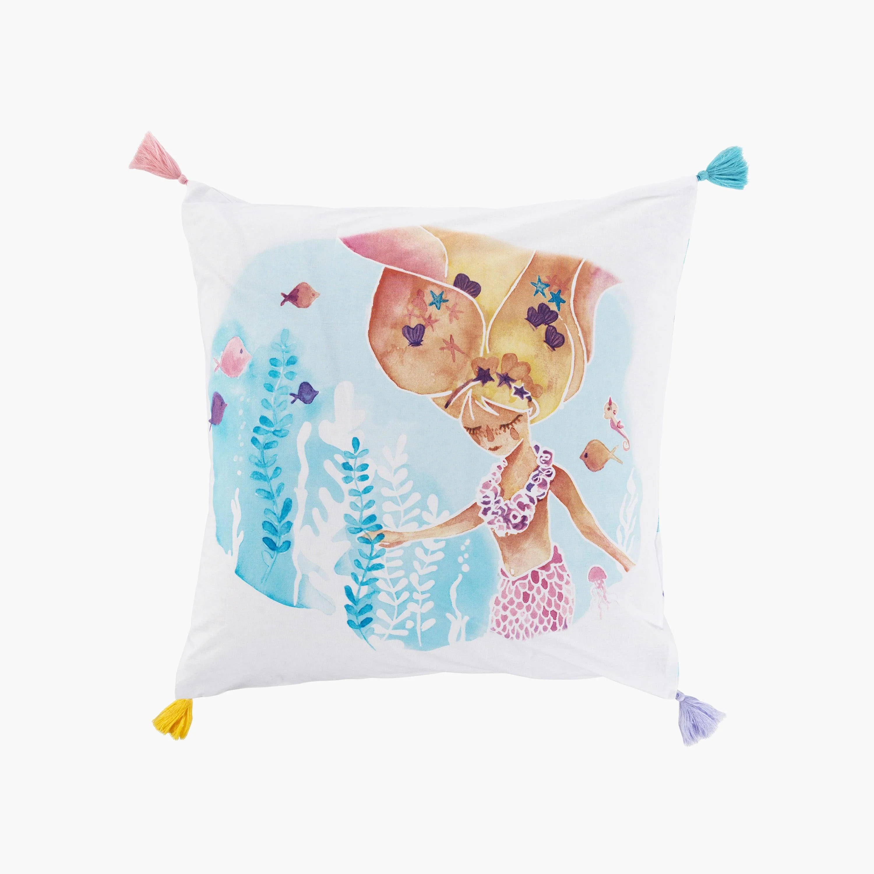 Square Pillowcase in Pure Cotton Calliope